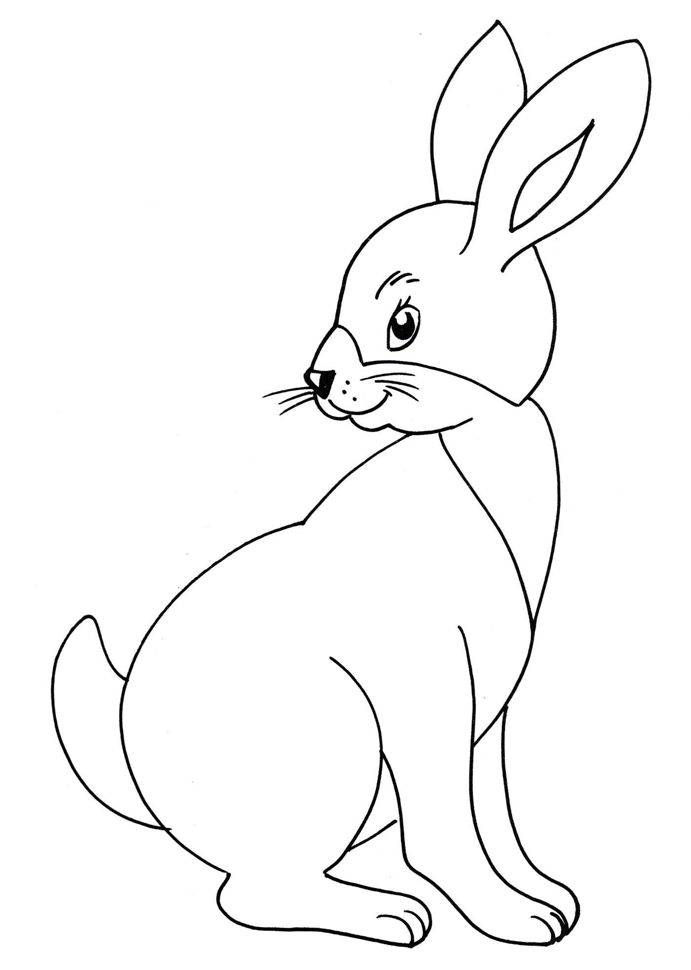 Розмальовка Вухатий заєць