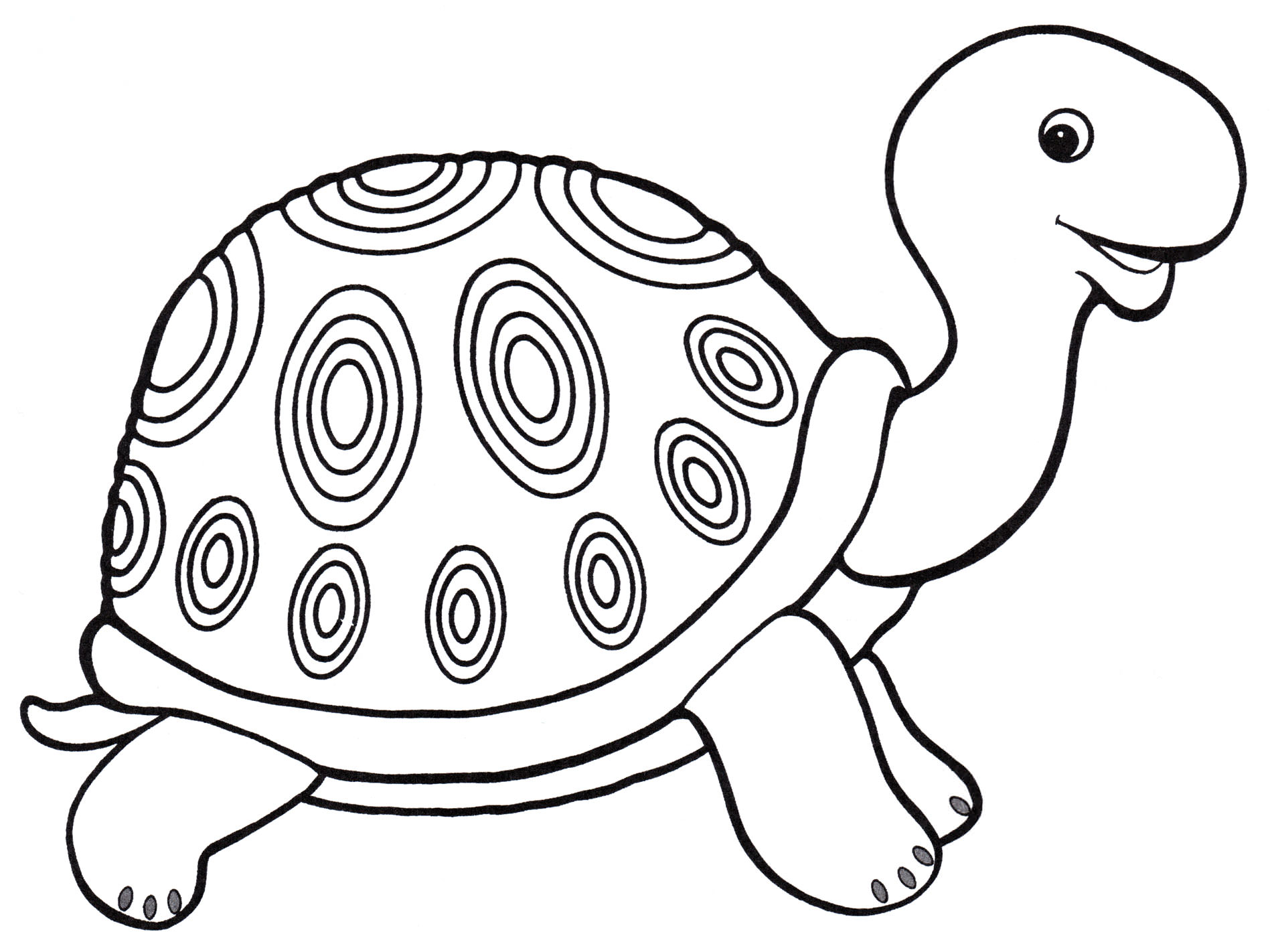 Розмальовка Добра черепаха