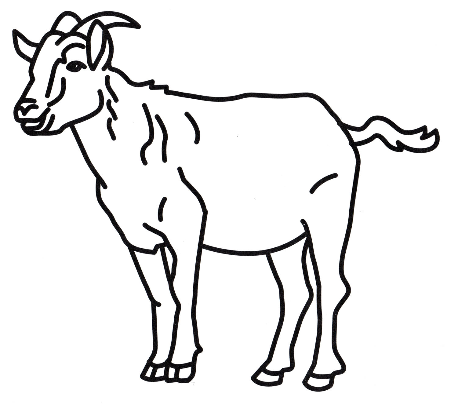 Розмальовка Домашня коза