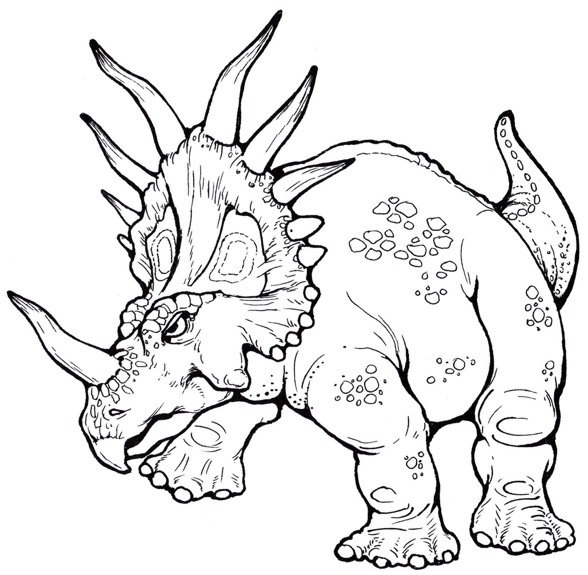 Розмальовка Стиракозавр