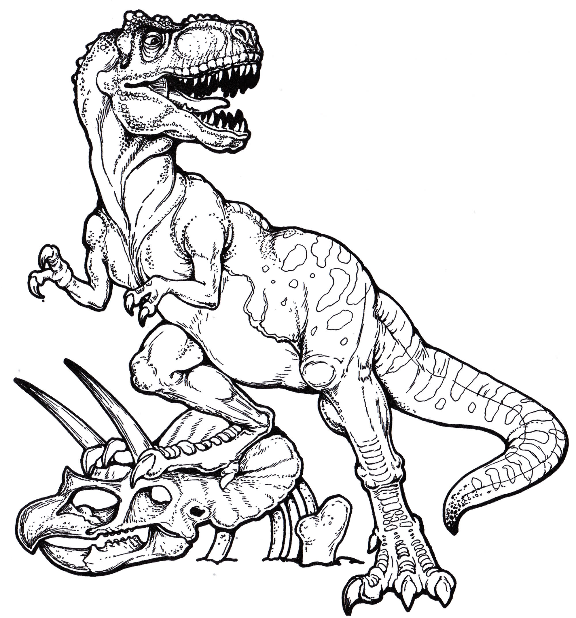 Розмальовка Тиранозавр