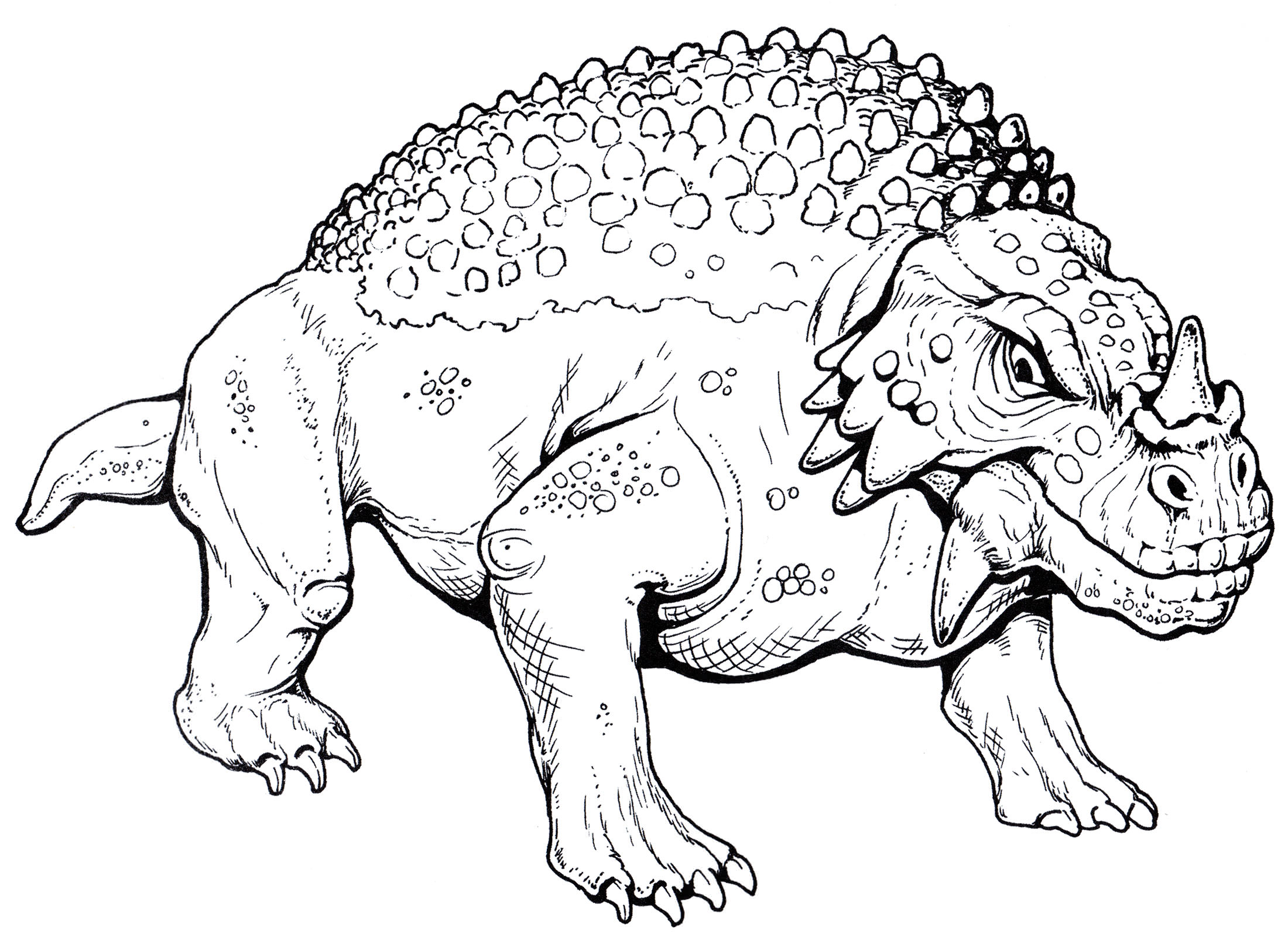 Розмальовка Скутозавр