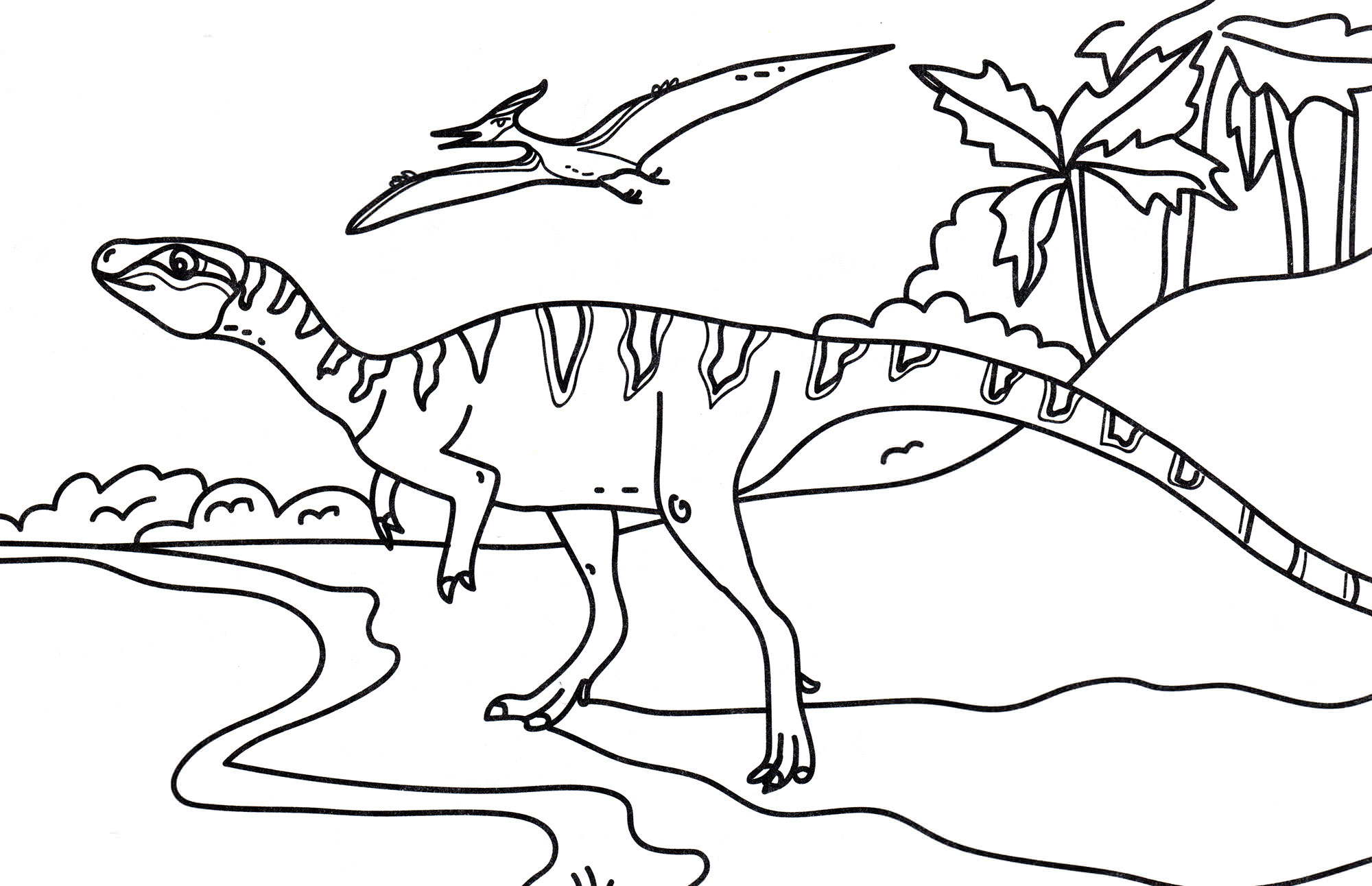 Розмальовка Тархародонтозавр