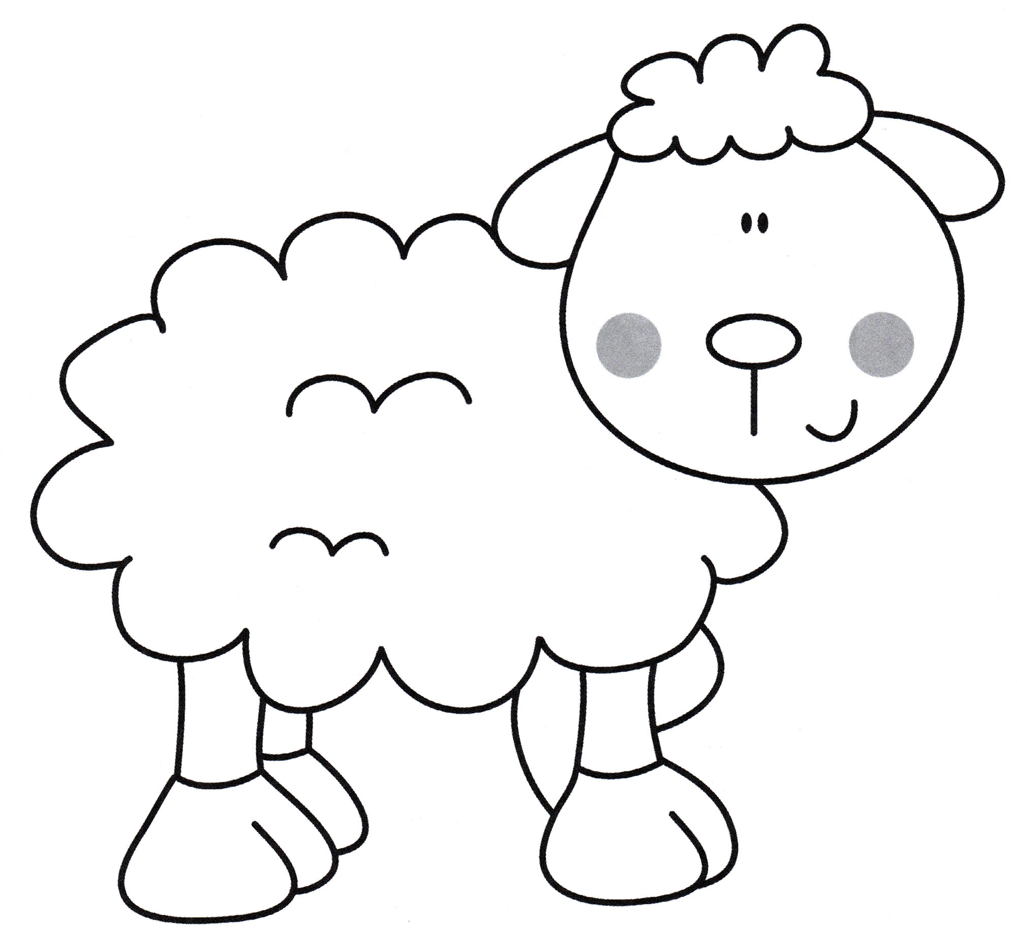 Розмальовка Красива овечка