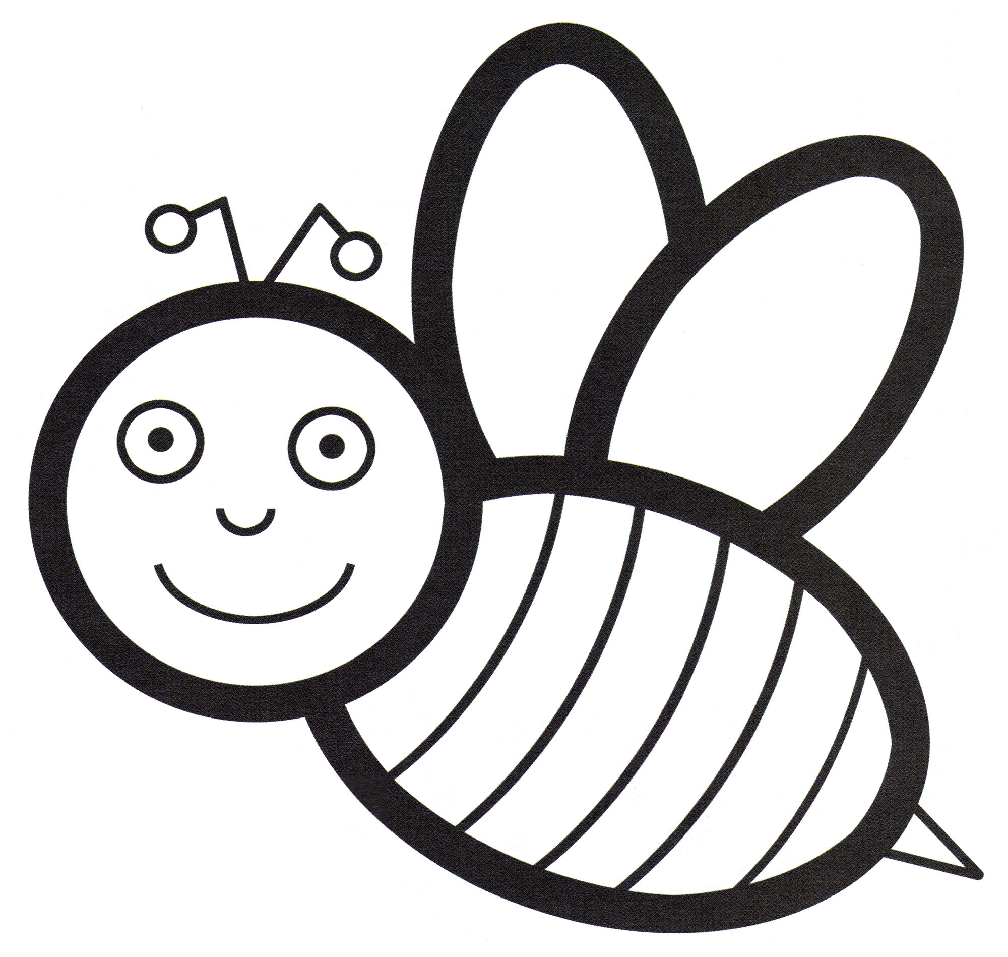 Розмальовка Красива бджілка
