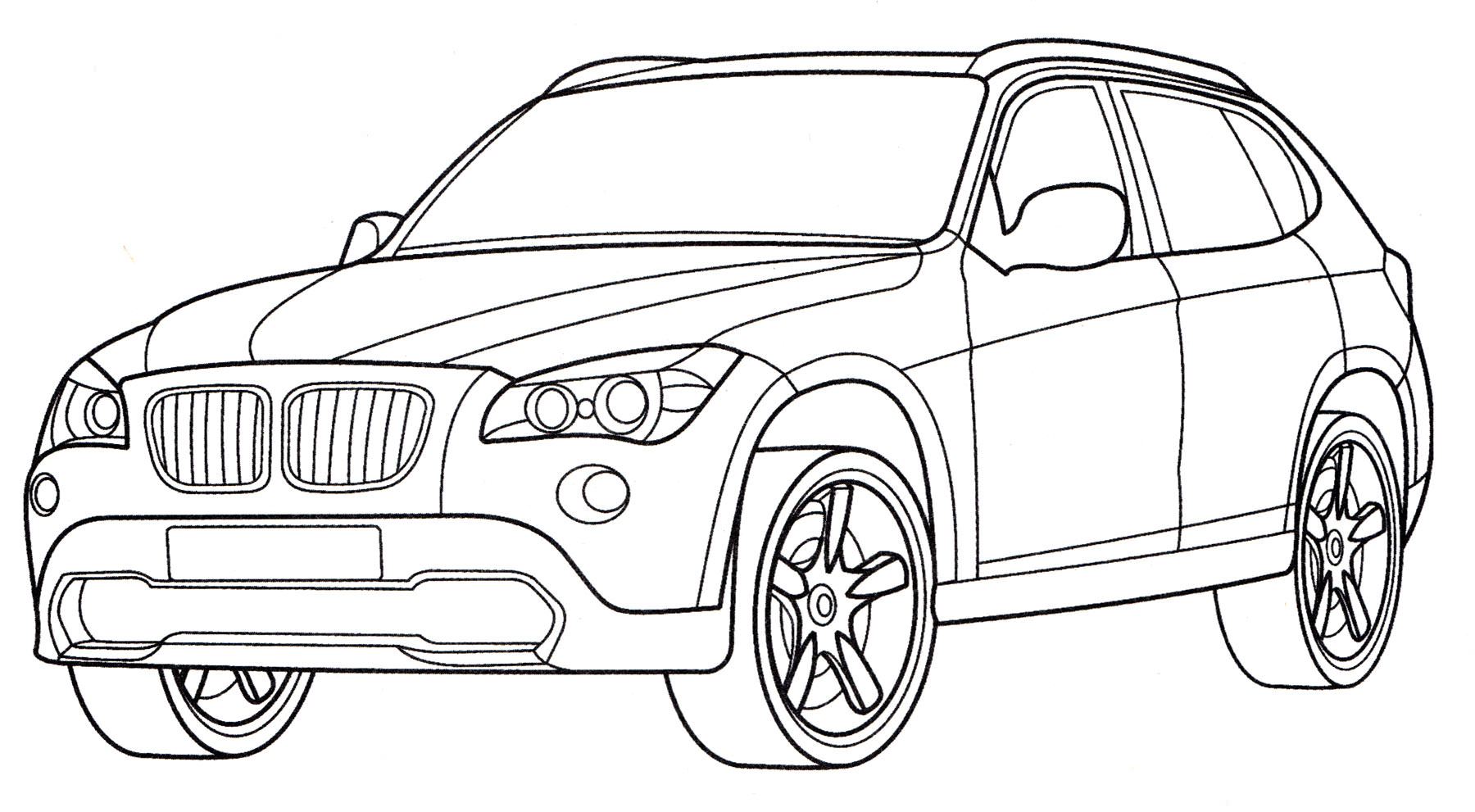 Розмальовка BMW X1