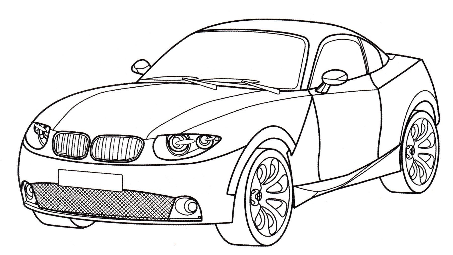 Розмальовка BMW X Coupe