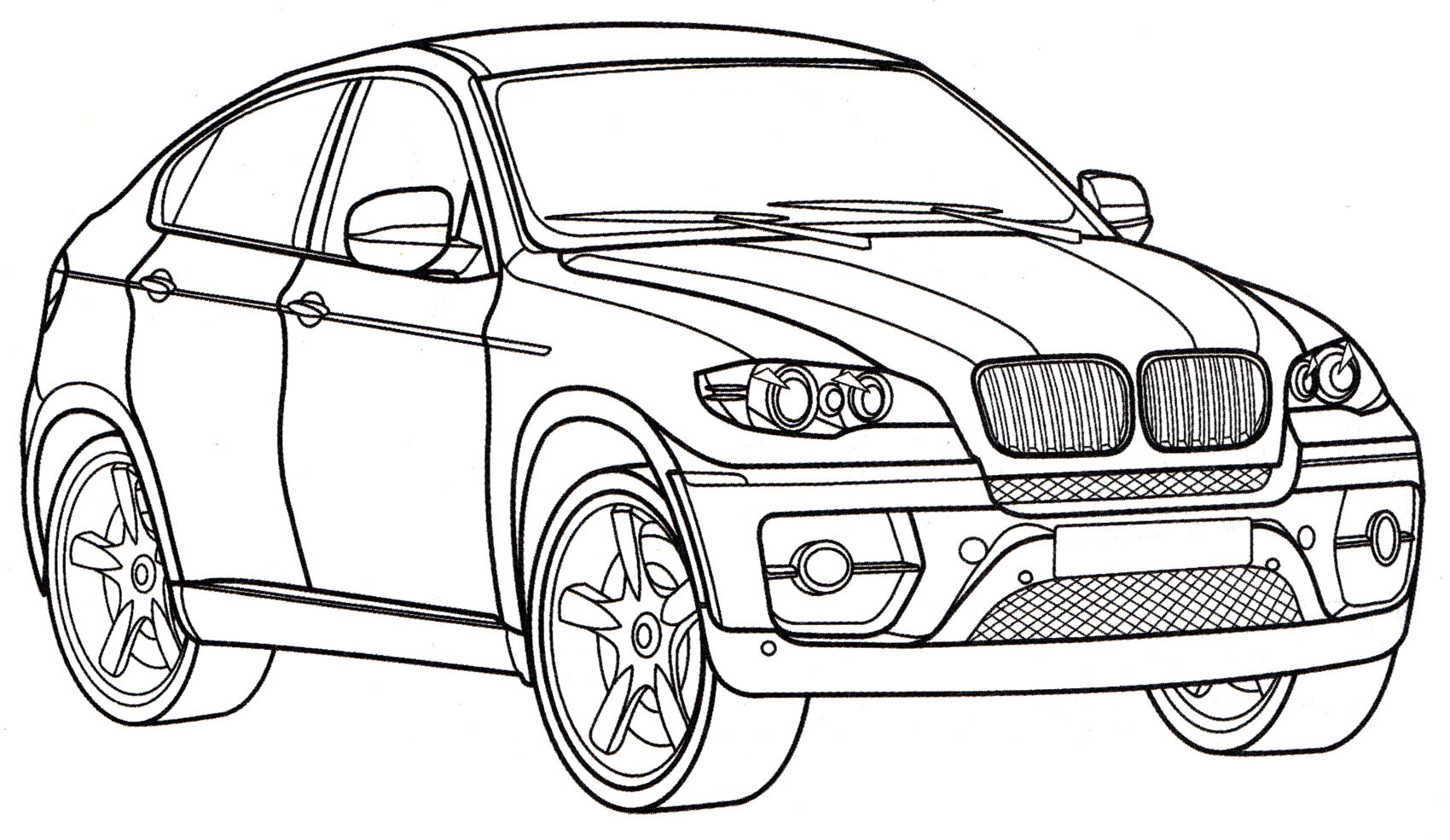 Розмальовка BMW X6