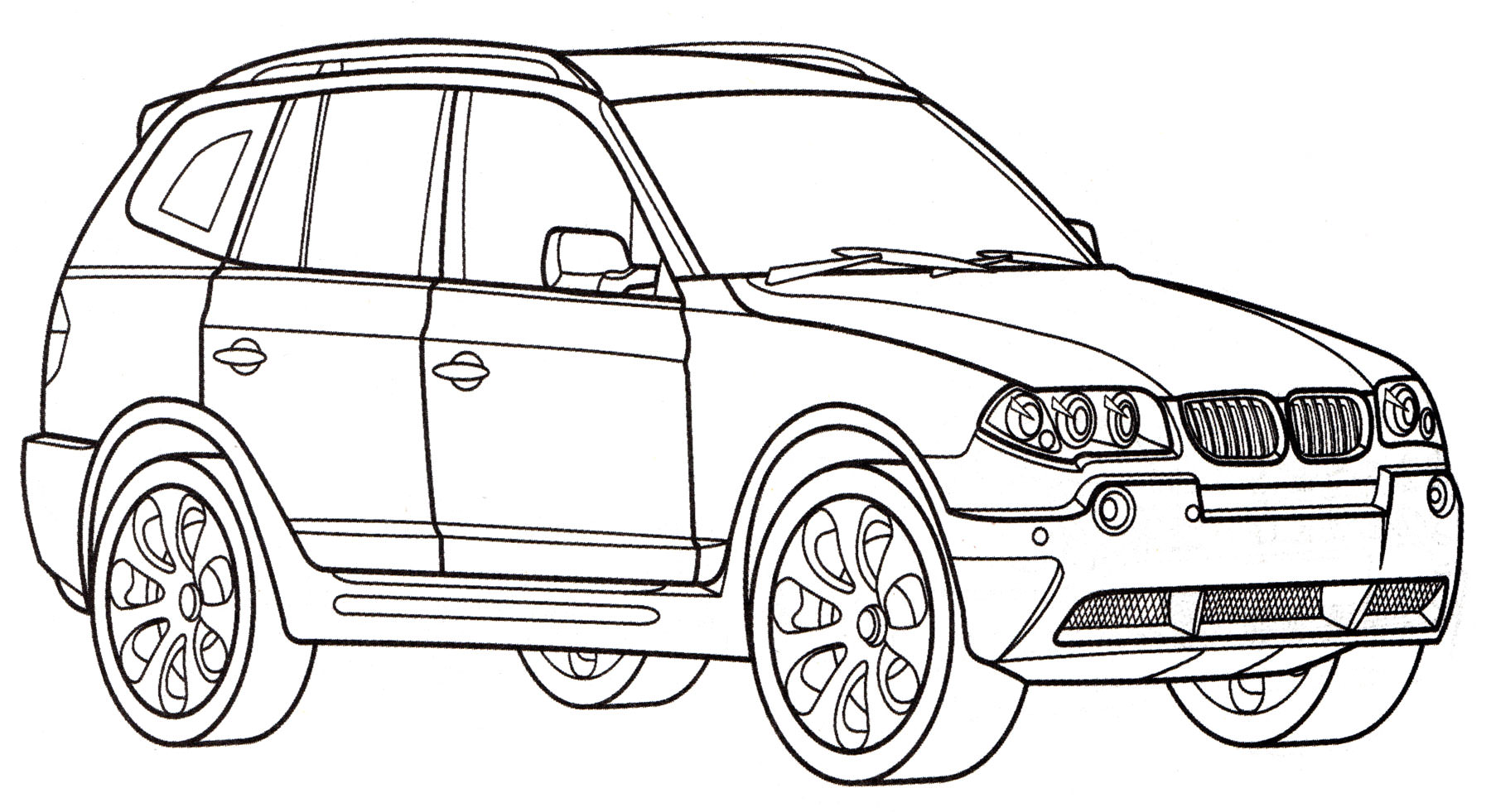 Розмальовка BMW X3