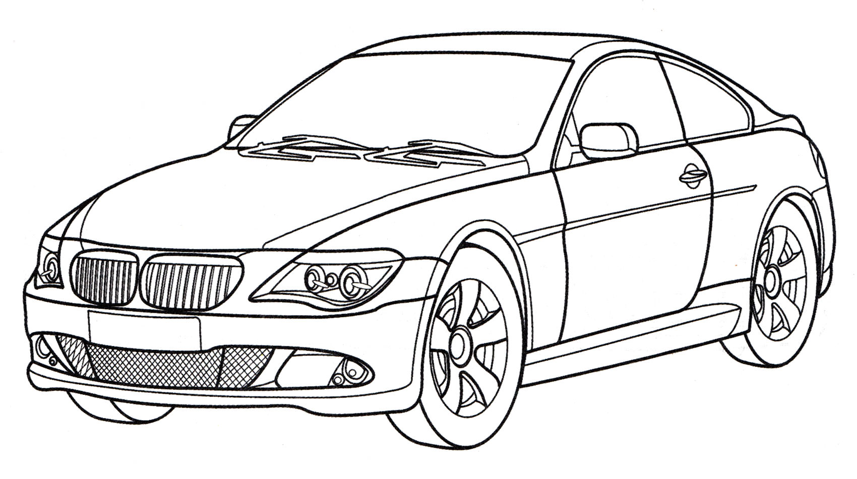 Розмальовка BMW 650i Coupe