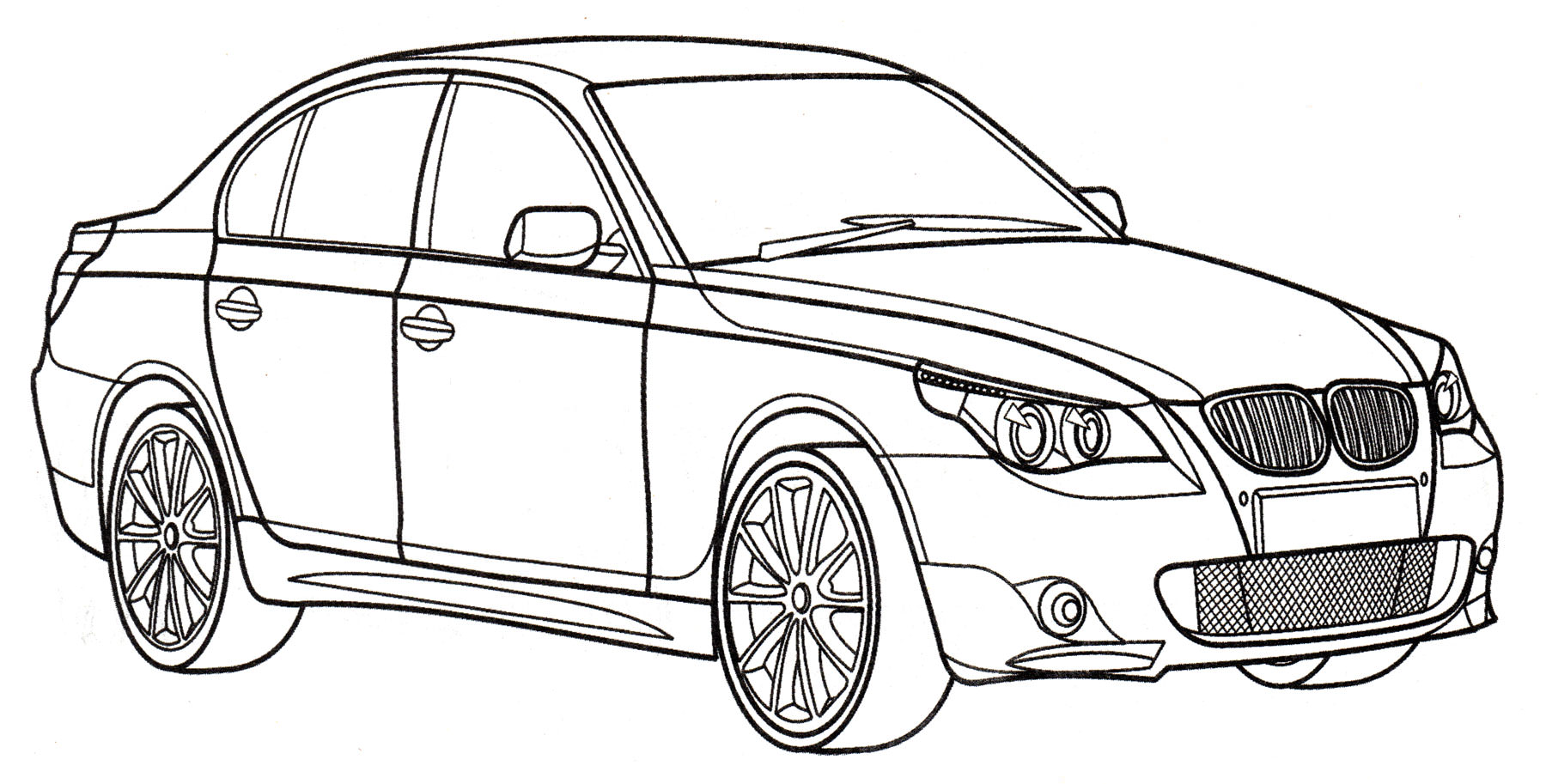 Розмальовка BMW 5-series