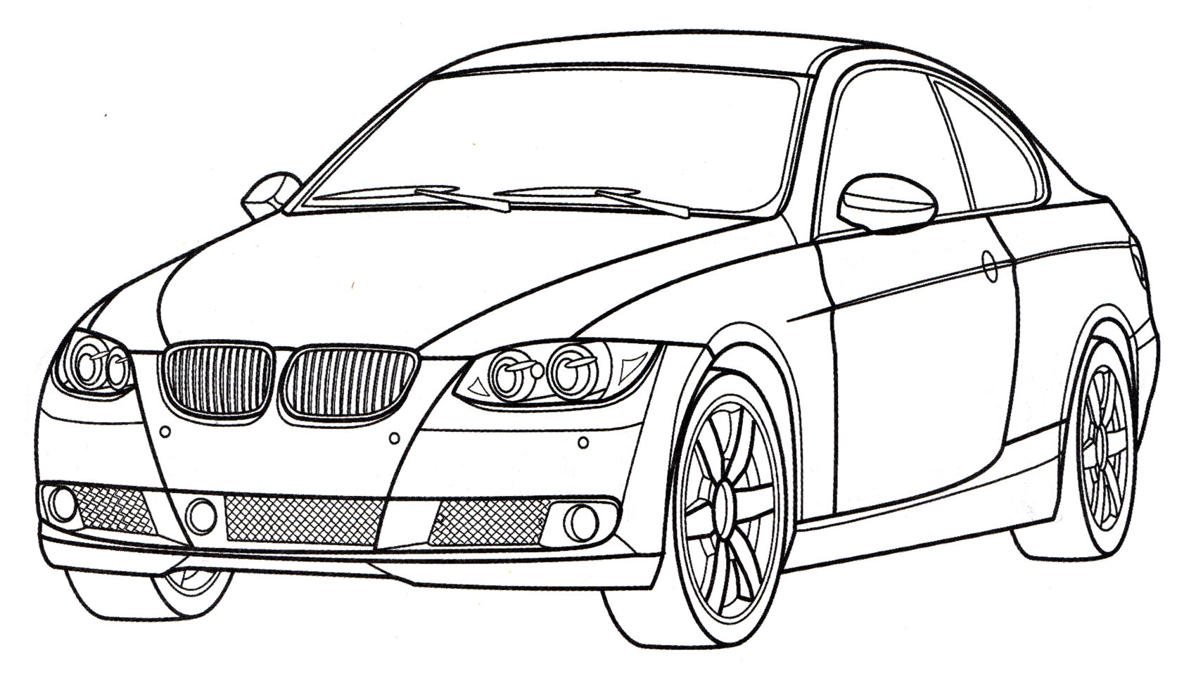 Розмальовка BMW 3-series