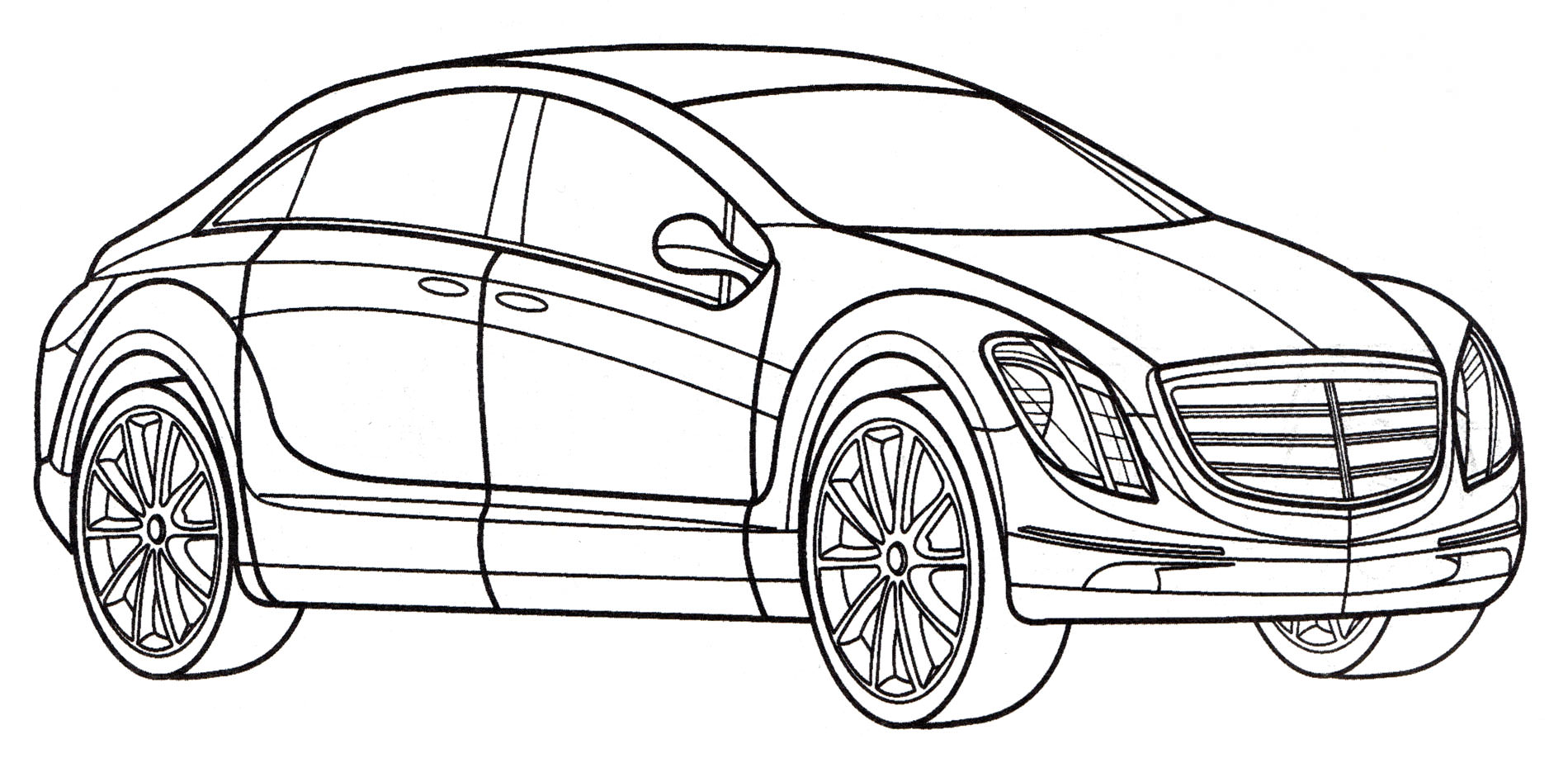 Розмальовка Mercedes F700