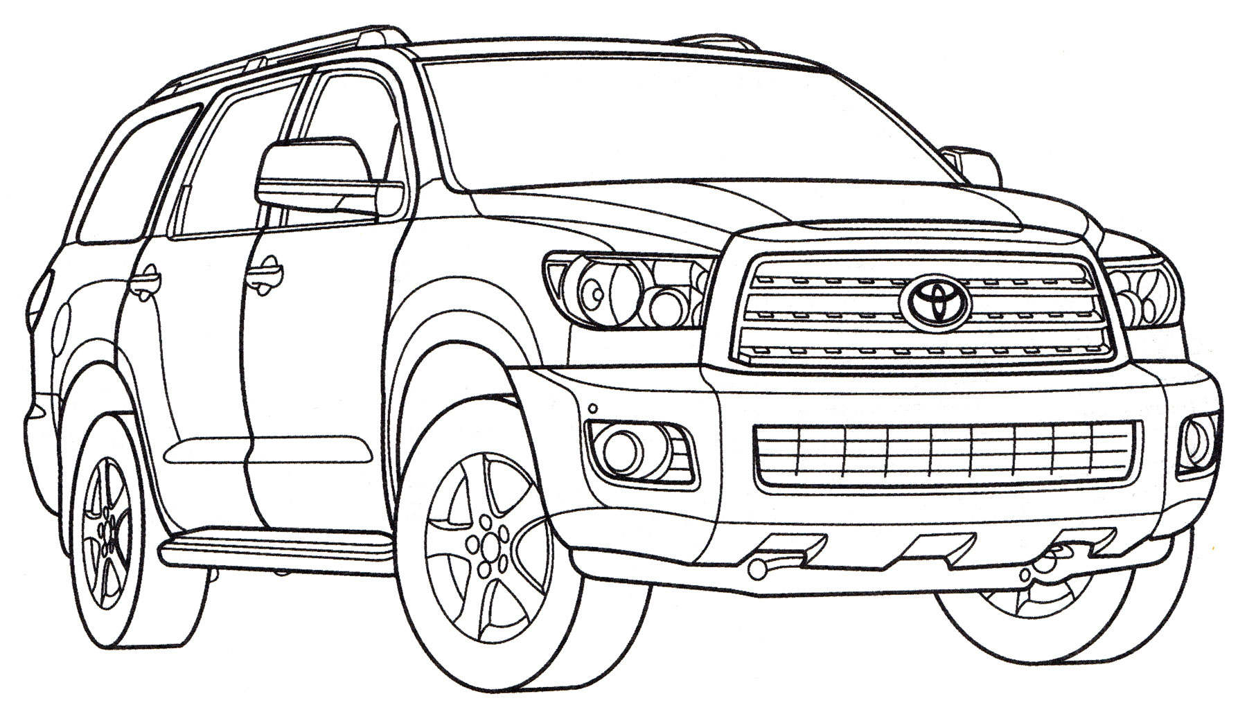 Розмальовка Toyota Sequoia