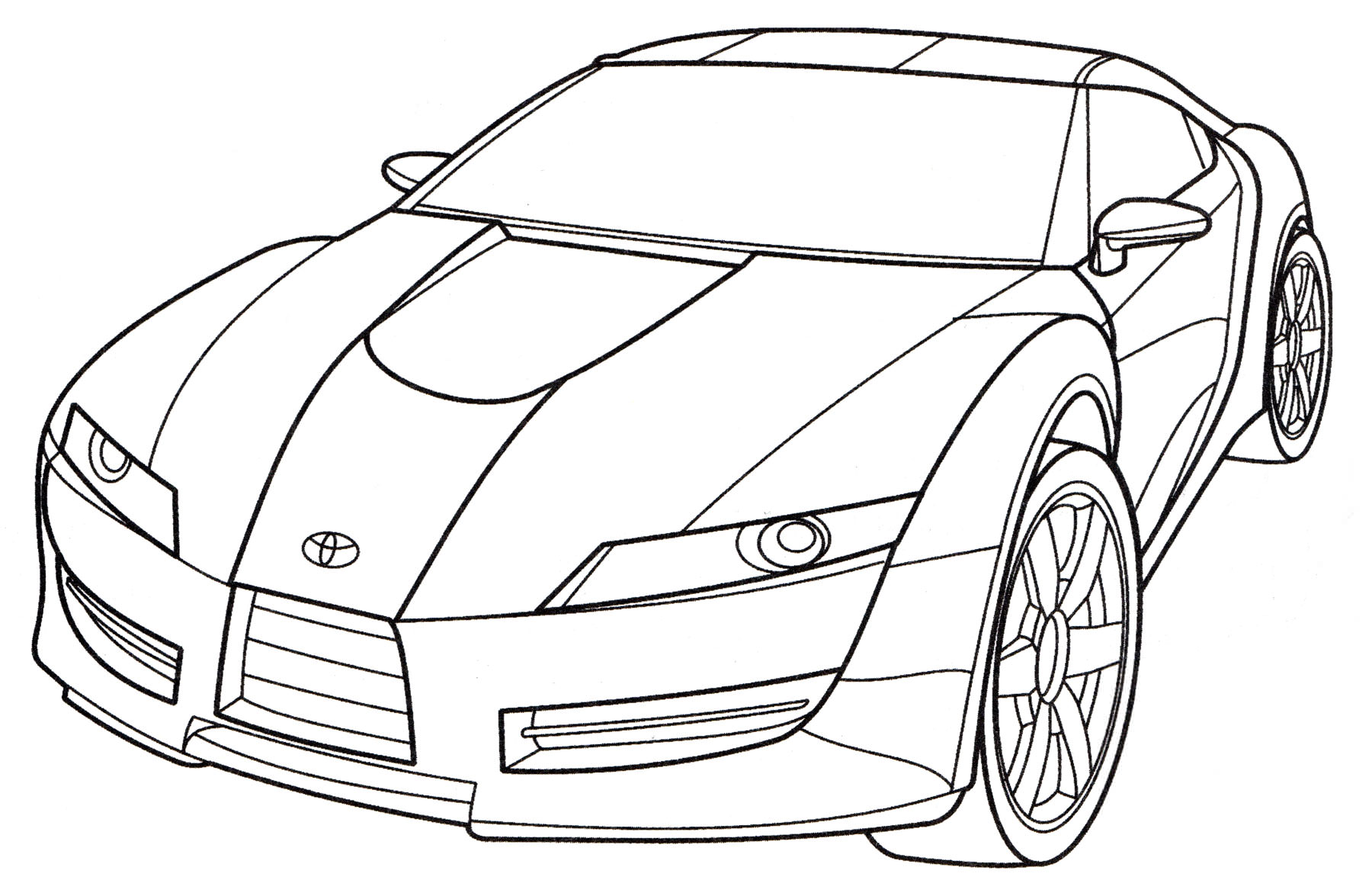 Розмальовка Toyota Supra