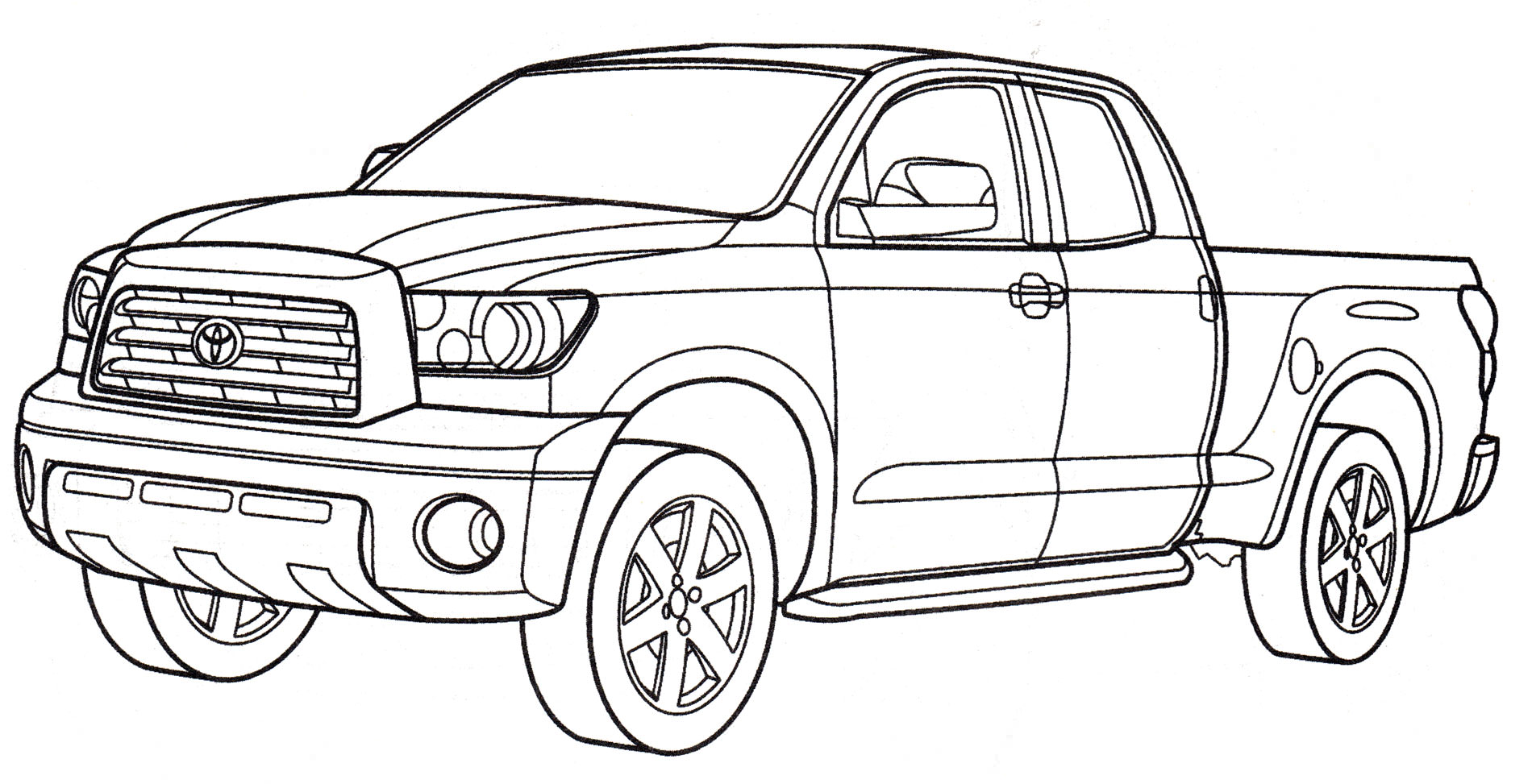 Розмальовка Toyota Tundra