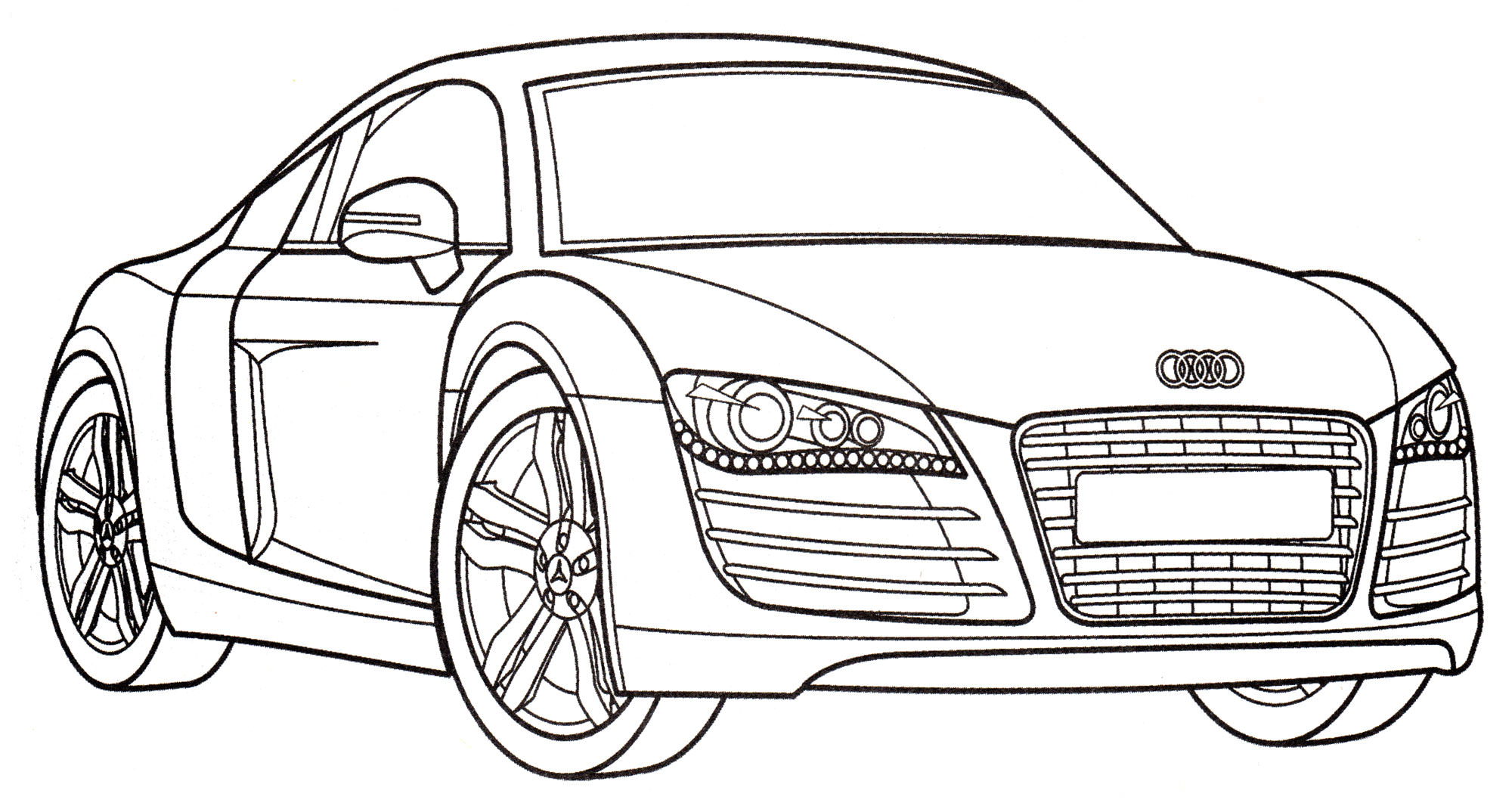 Розмальовка Audi R8