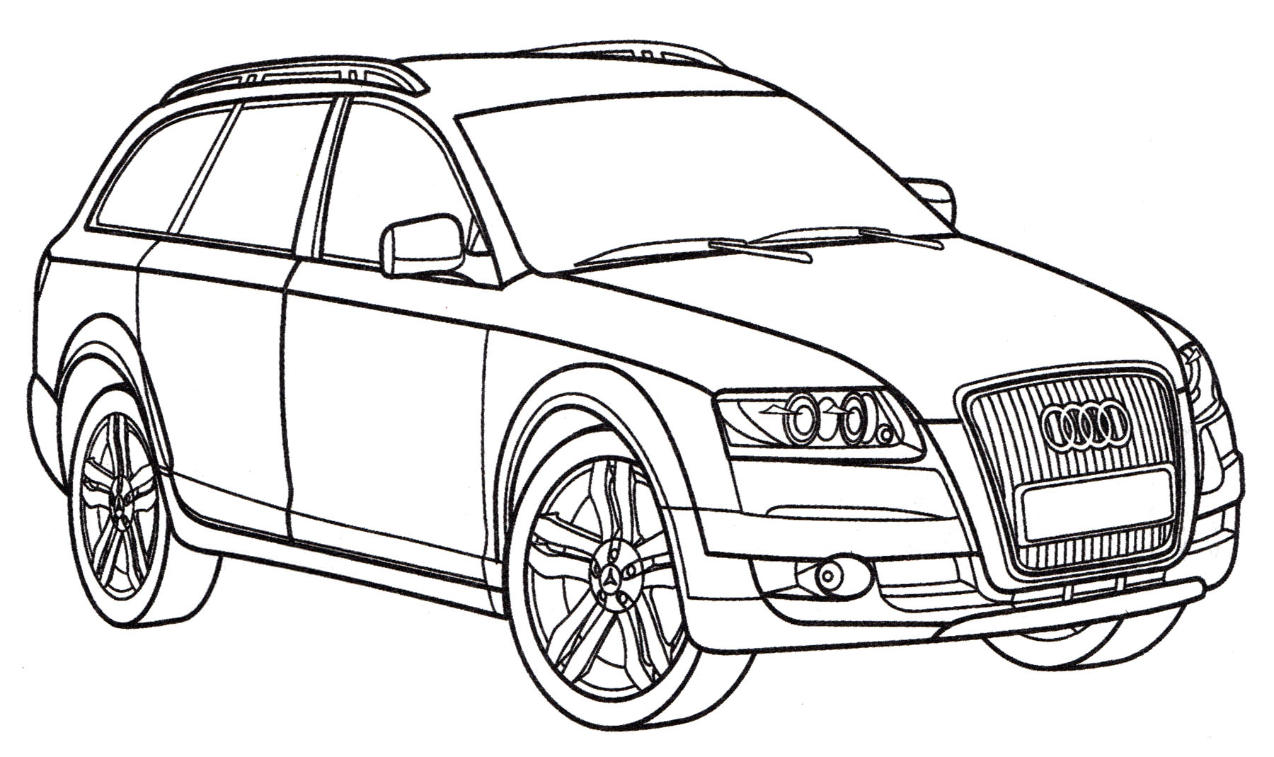 Розмальовка Audi A6