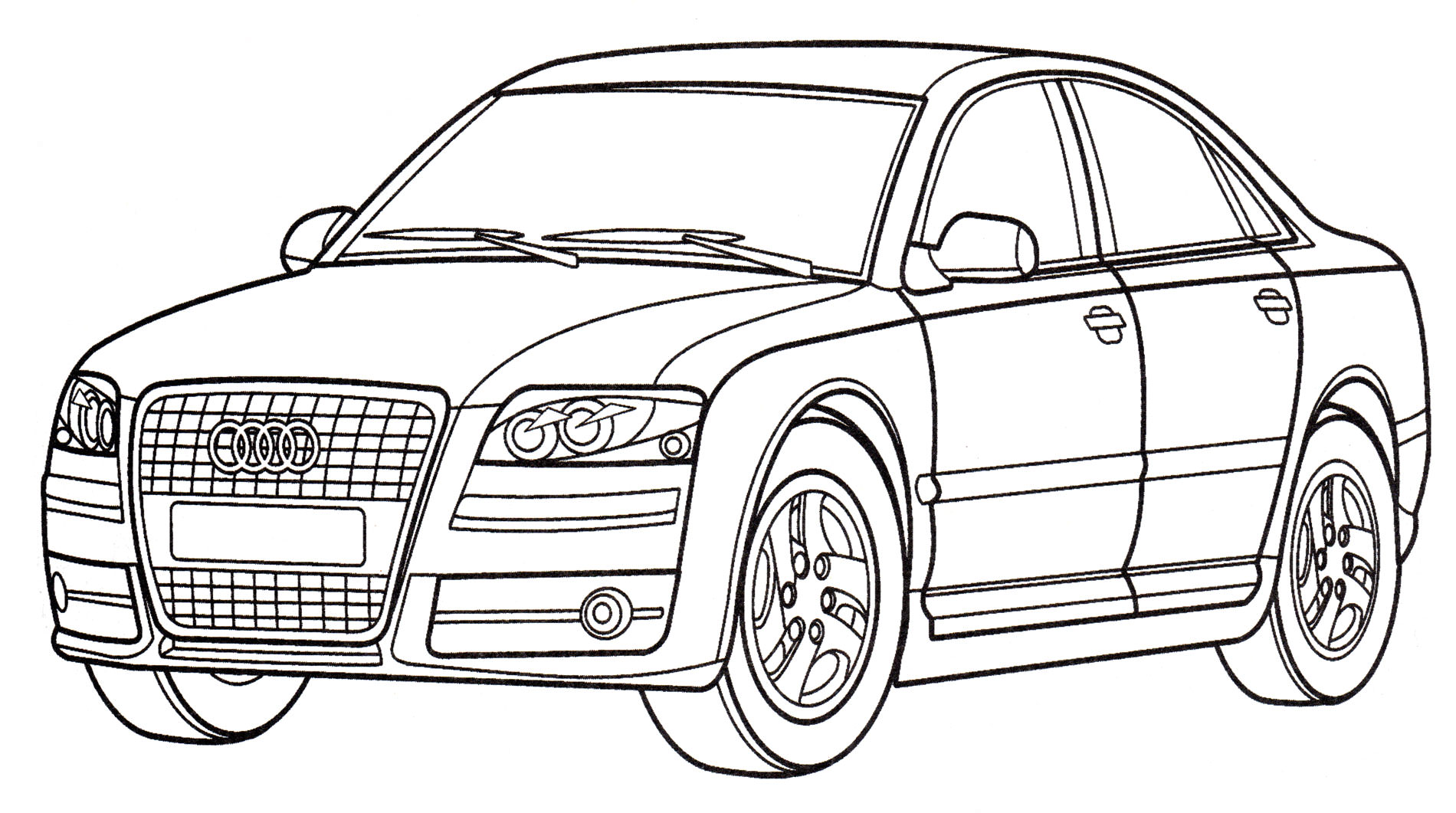 Розмальовка Audi S8