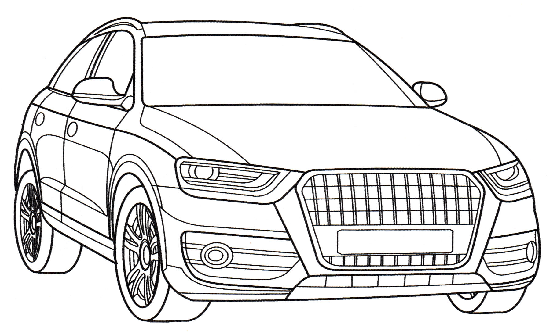 Розмальовка Audi Q3
