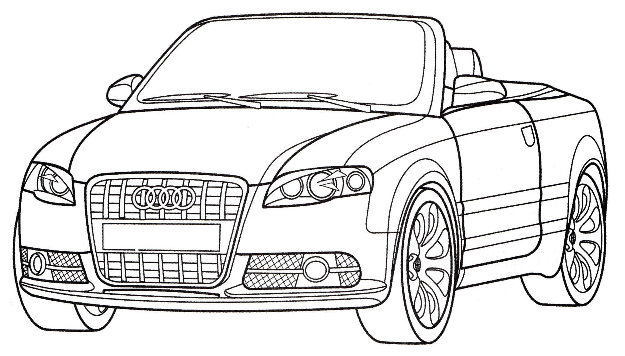 Розмальовка Audi S5 Cabriolet