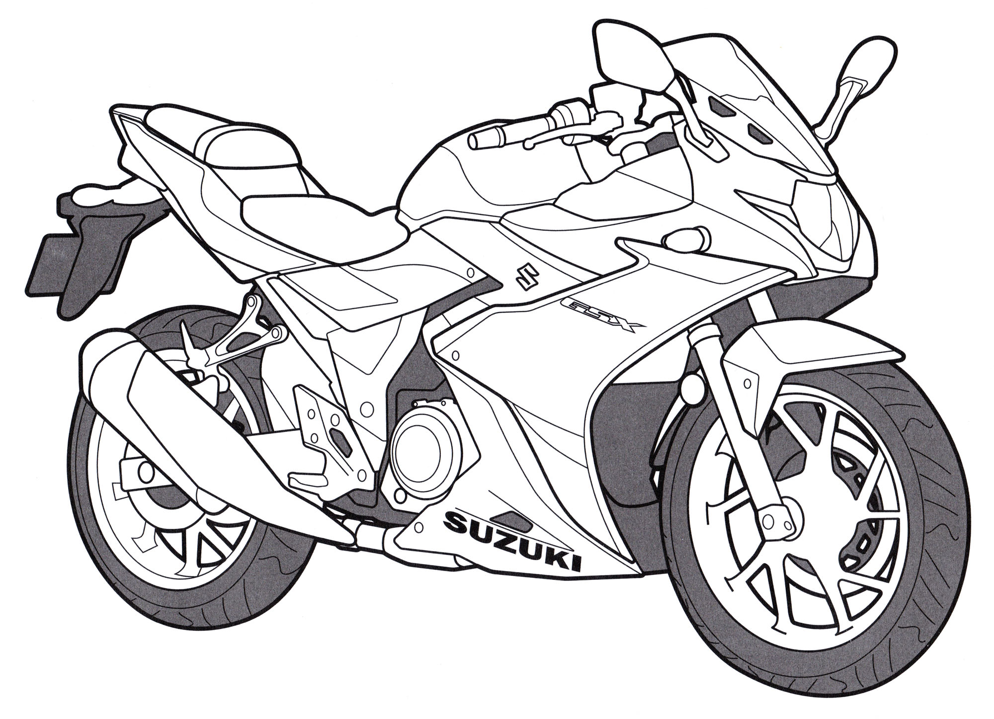 Розмальовка Suzuki GSX-R 250