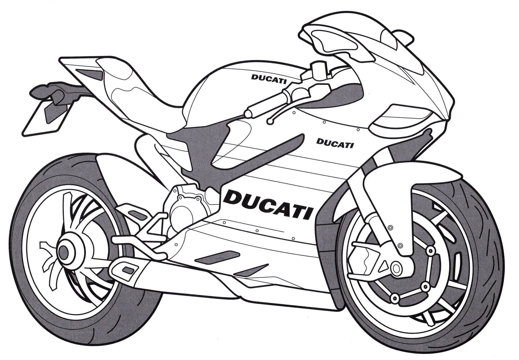 Розмальовка Ducati 1199 Panigale