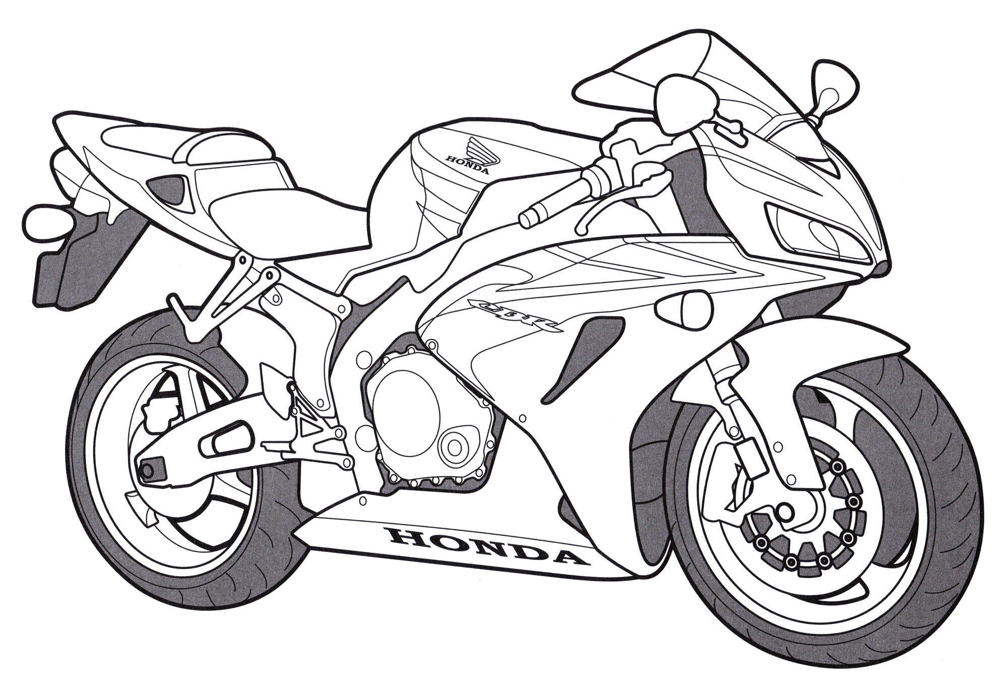 Розмальовка Honda CBR