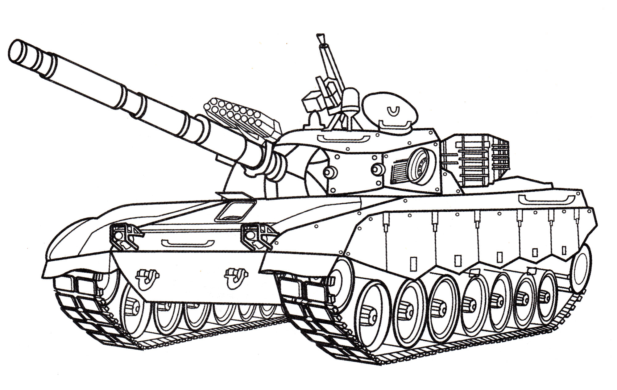 Розмальовка Танк T-85