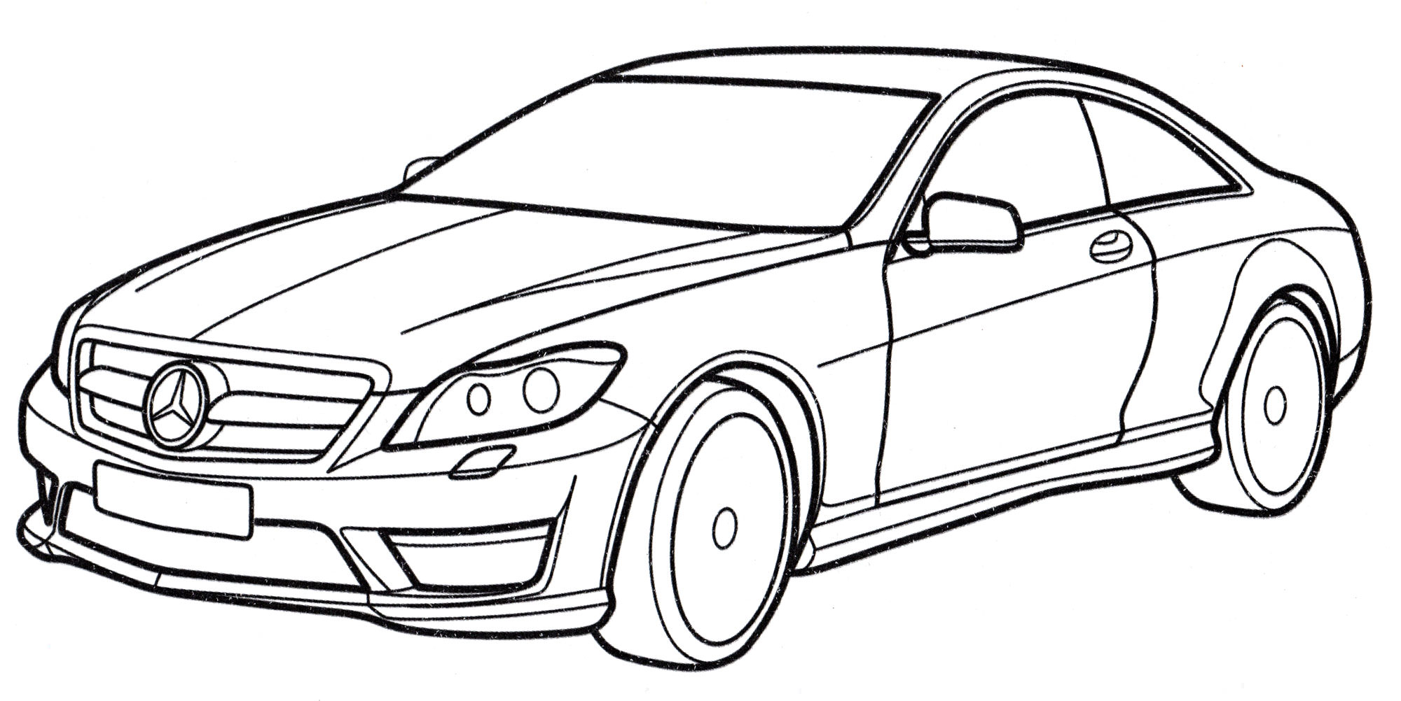 Розмальовка Mercedes CL-class
