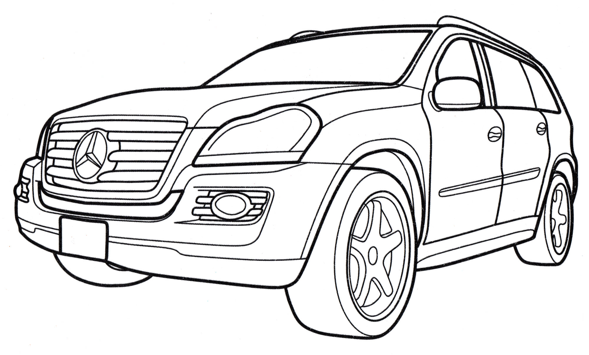 Розмальовка Mercedes GL-class