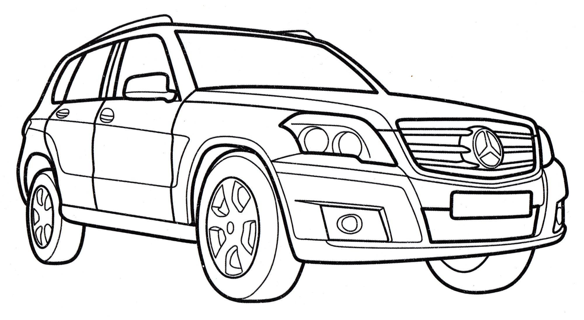 Розмальовка Mercedes GLK-class