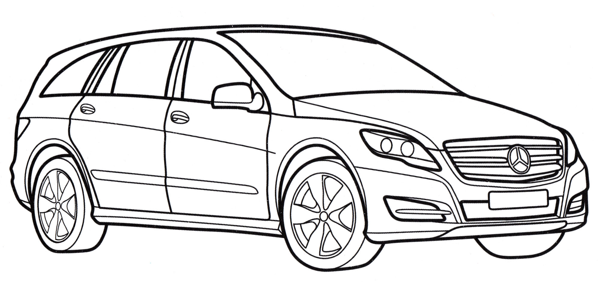 Розмальовка Mercedes R-class
