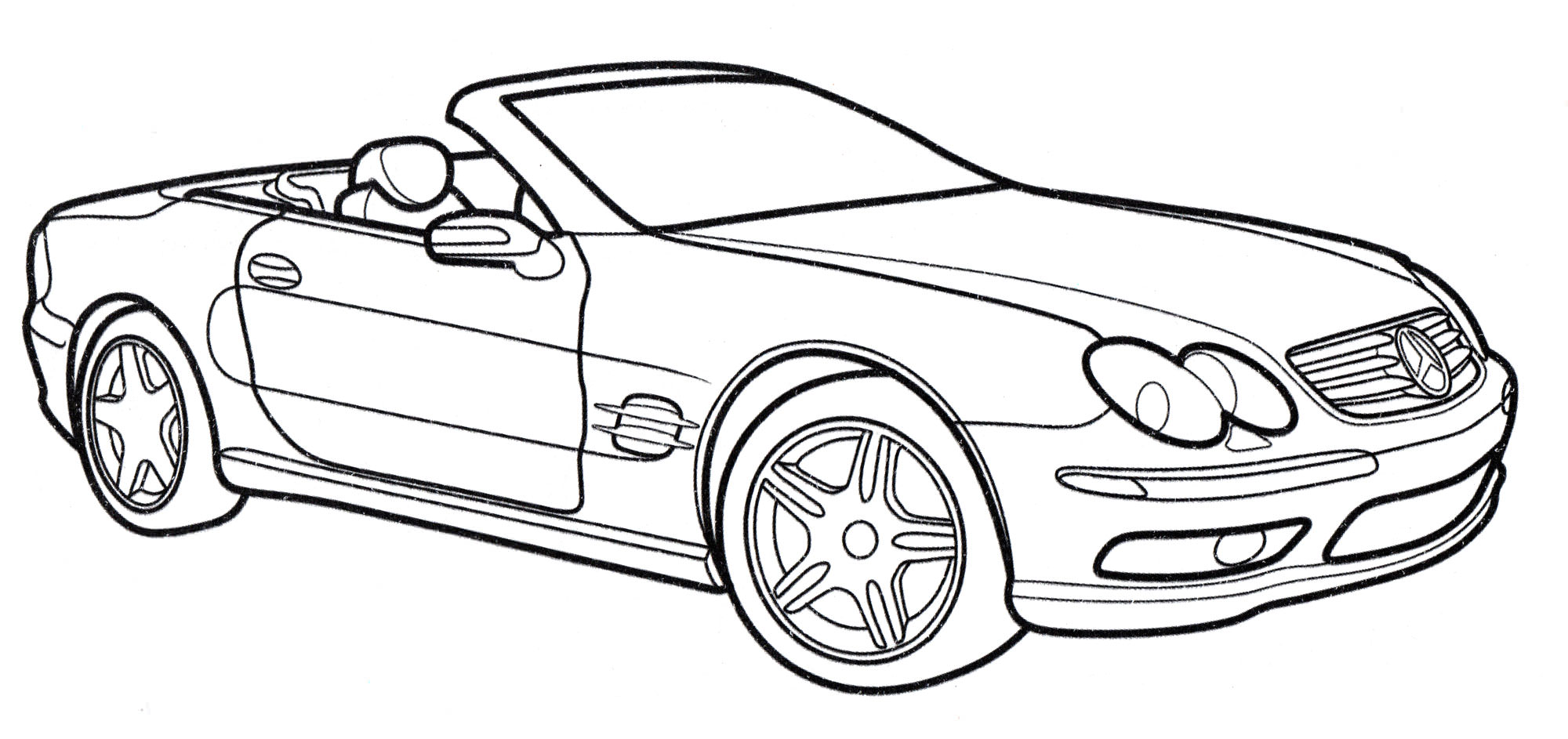 Розмальовка Mercedes SL-class