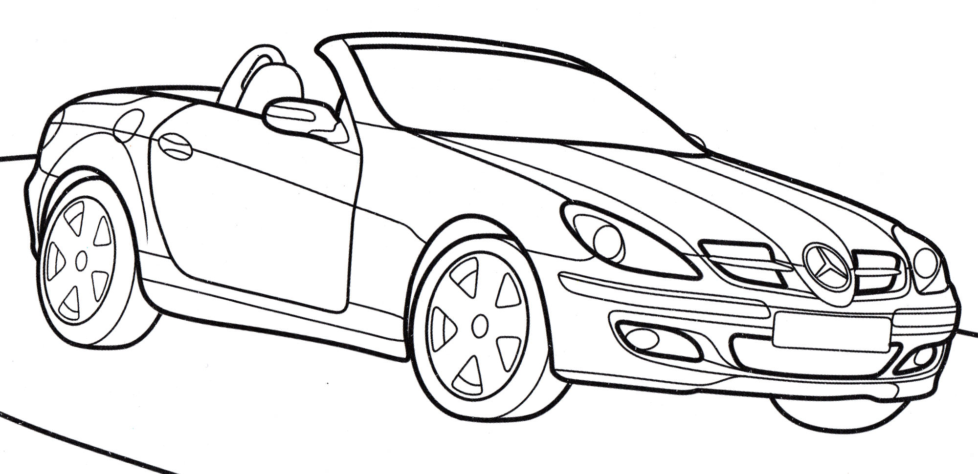 Розмальовка Mercedes SLK