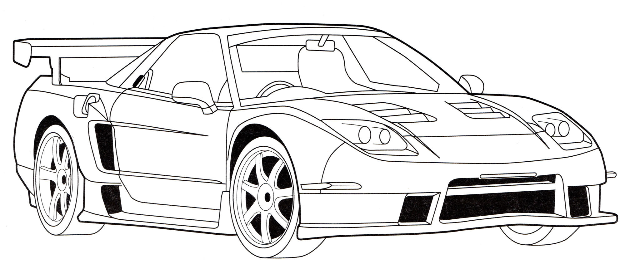 Розмальовка Honda NSX