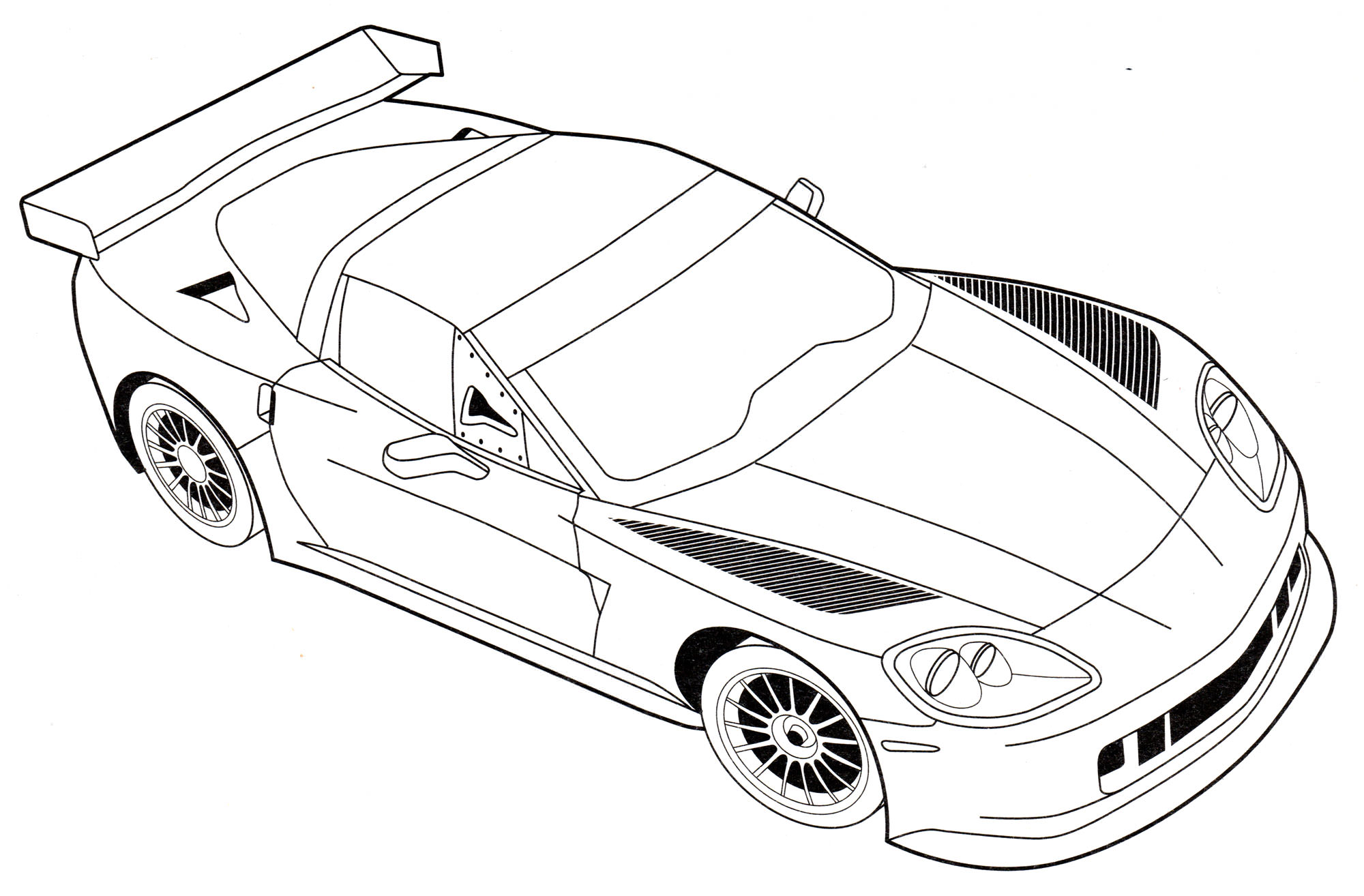 Розмальовка Chevrolet Corvette C6R