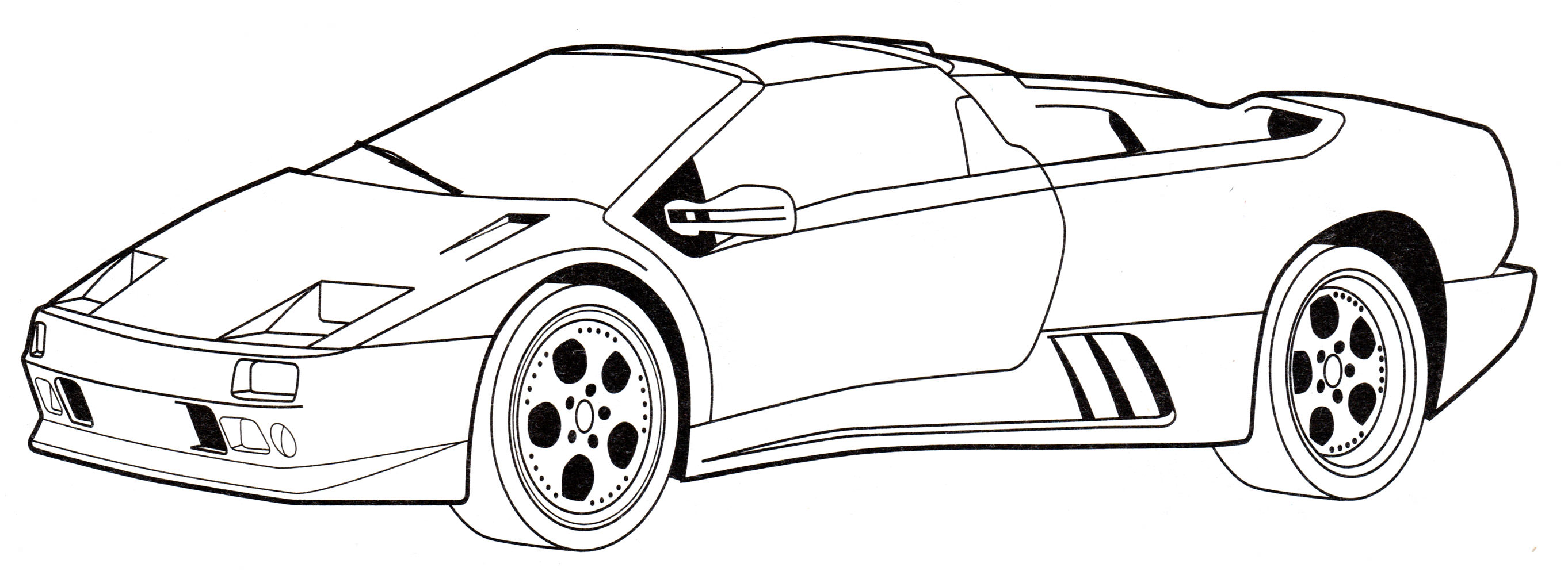 Розмальовка Lamborghini Diablo