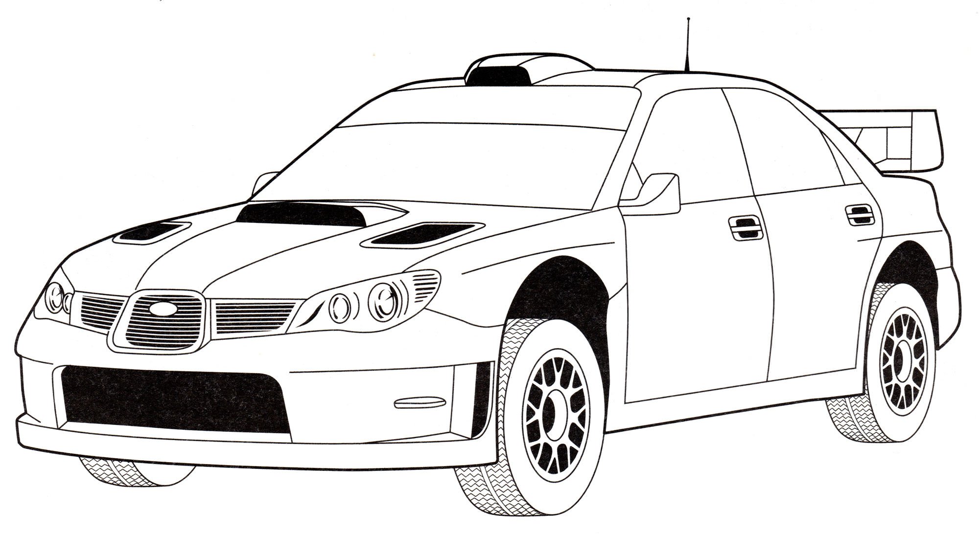 Розмальовка Subaru Impreza WRC
