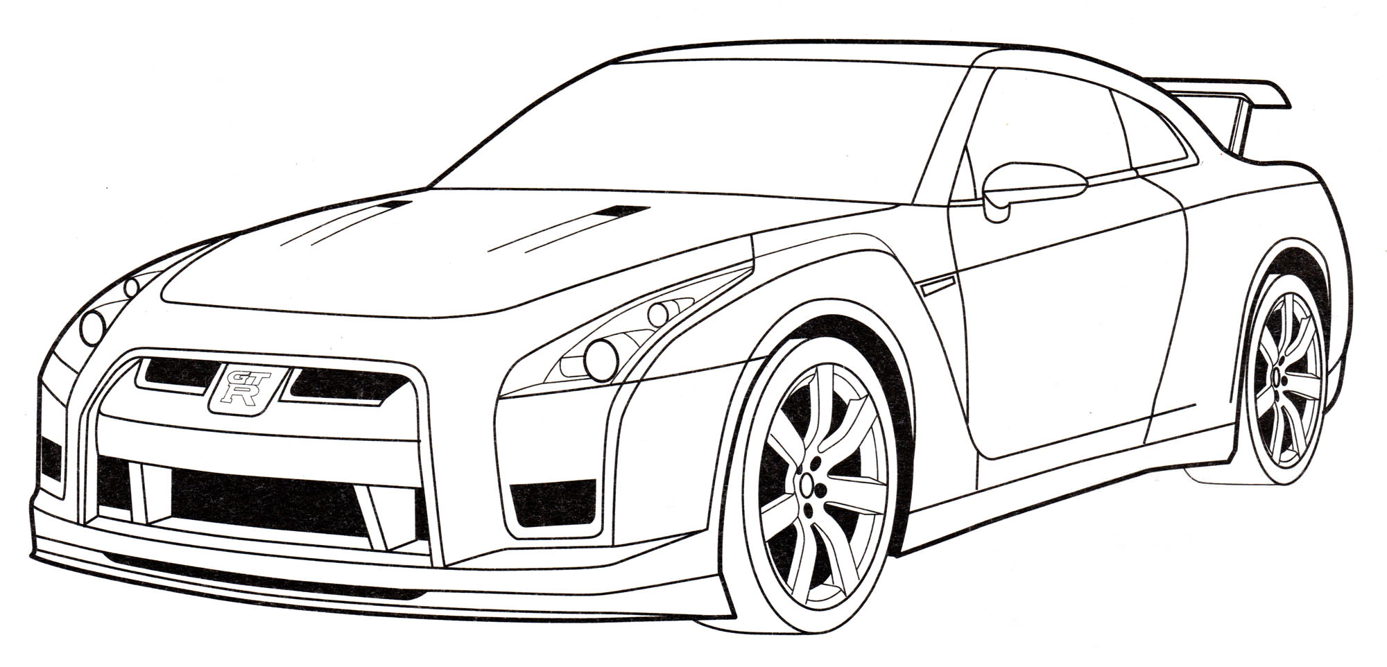 Розмальовка Nissan GT-R