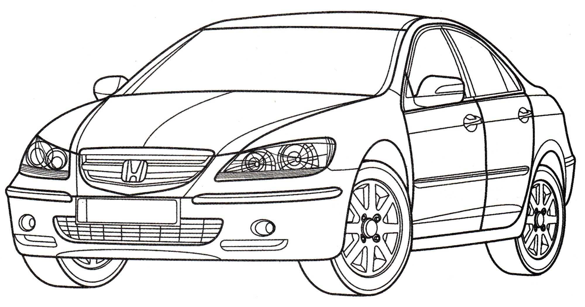 Розмальовка Honda Legend