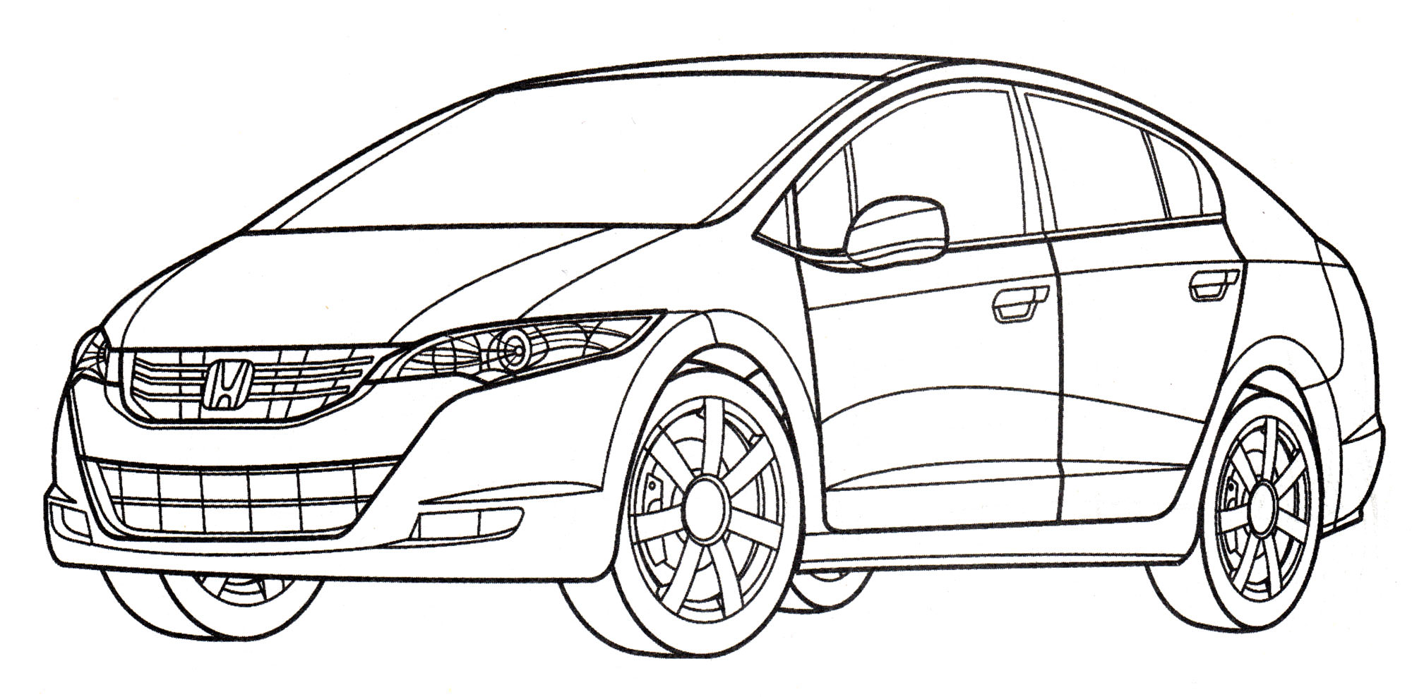 Розмальовка Honda FCX Clarity