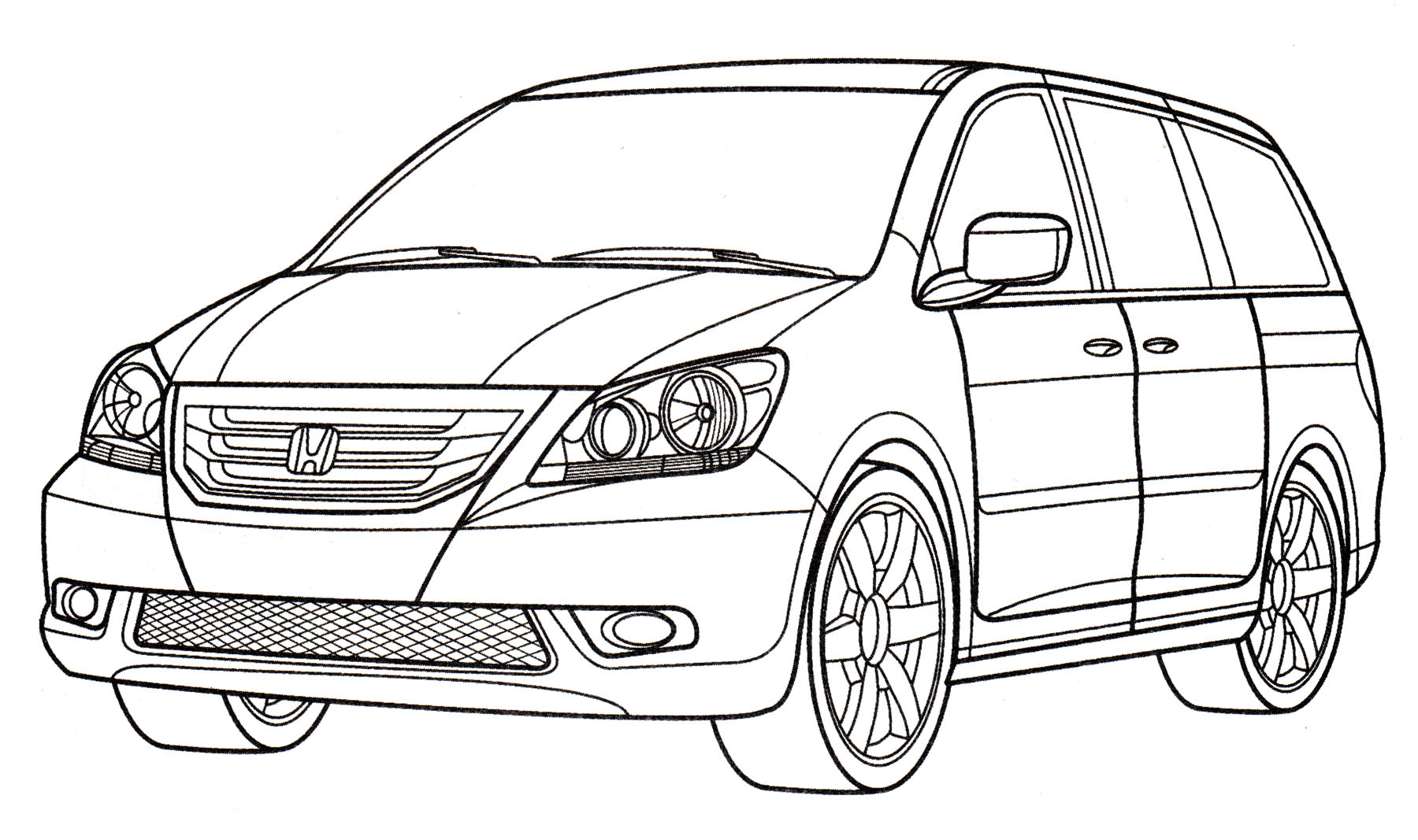 Розмальовка Honda Odyssey EX
