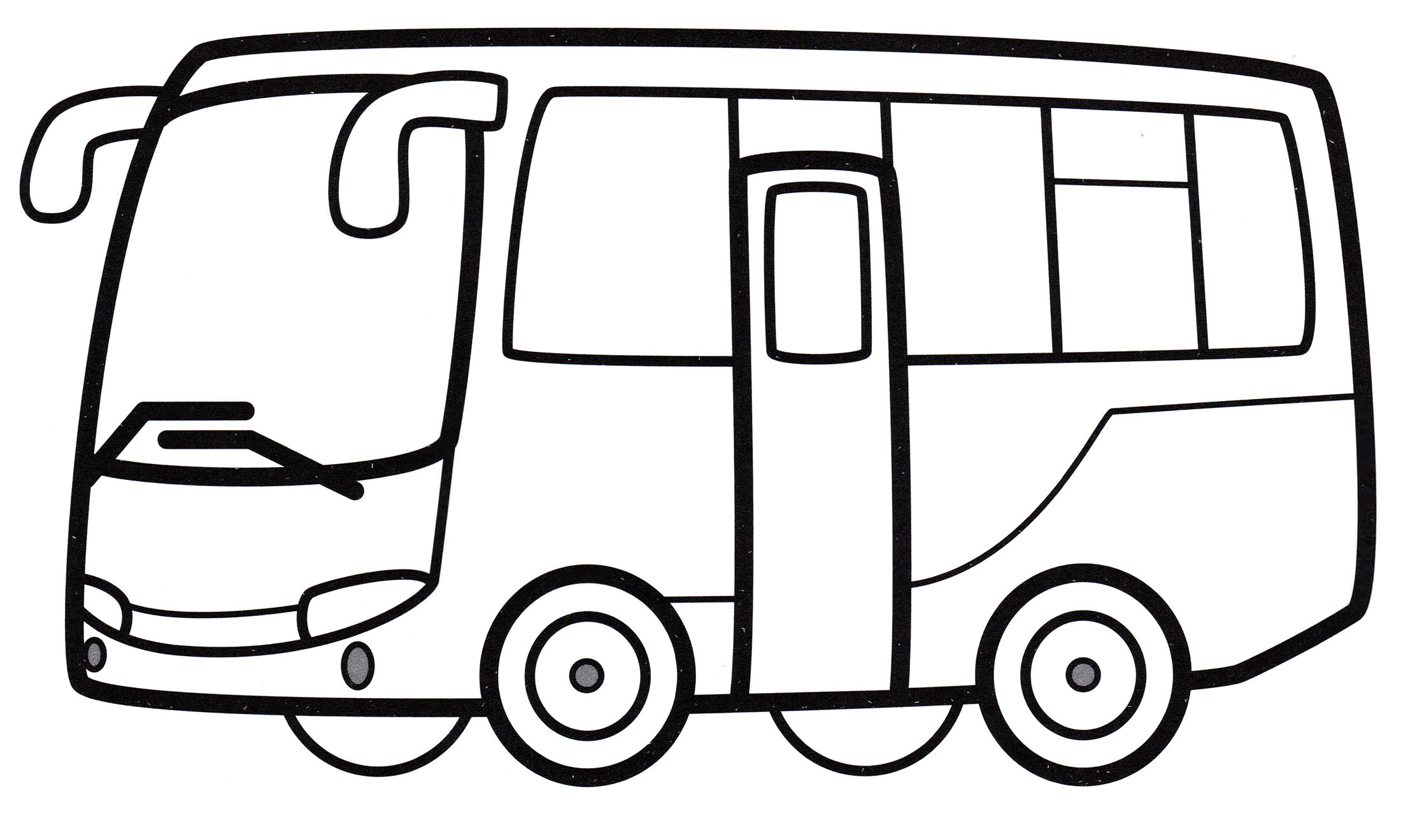 Розмальовка Пасажирський автобус