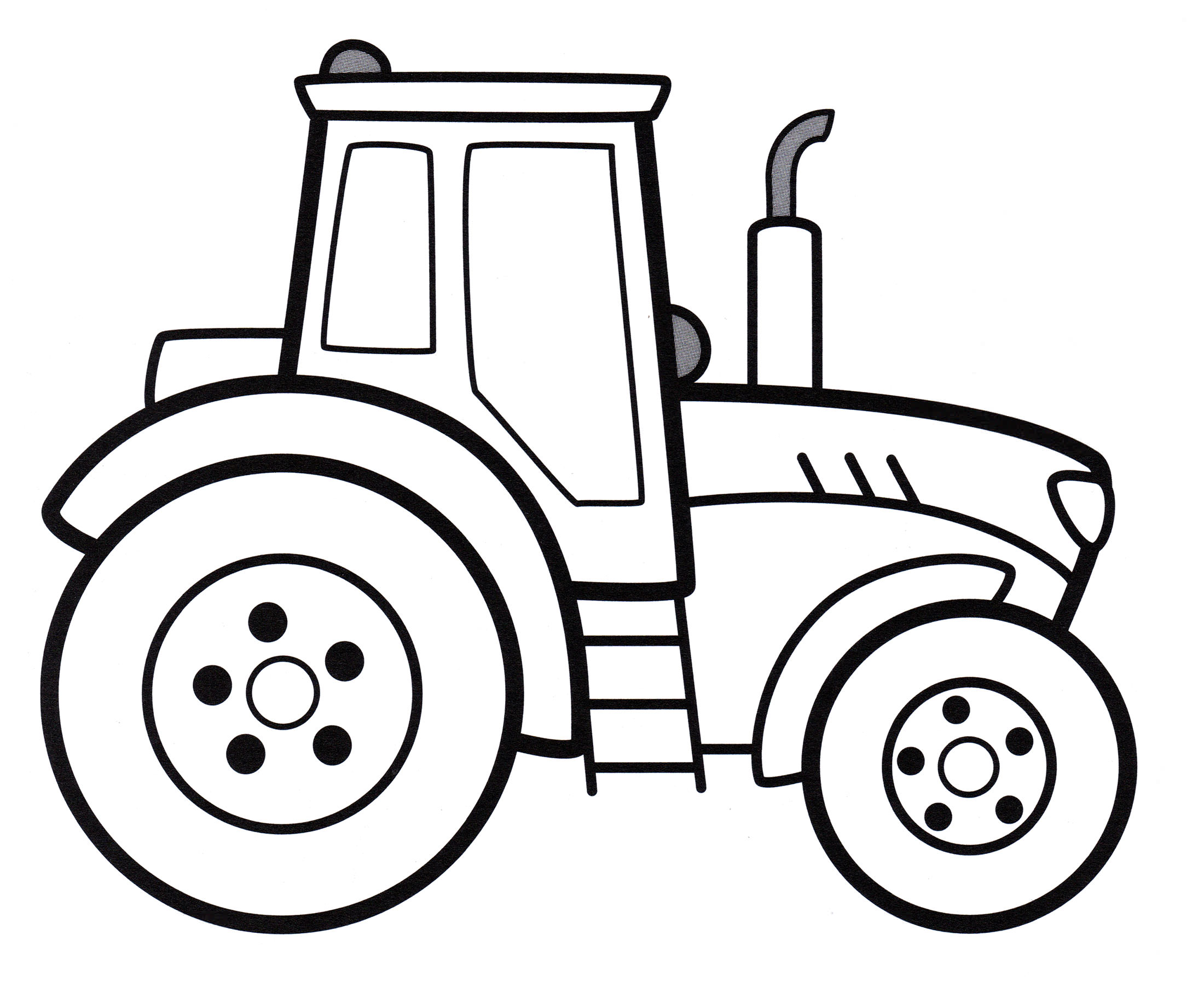Розмальовка Трактор у полі