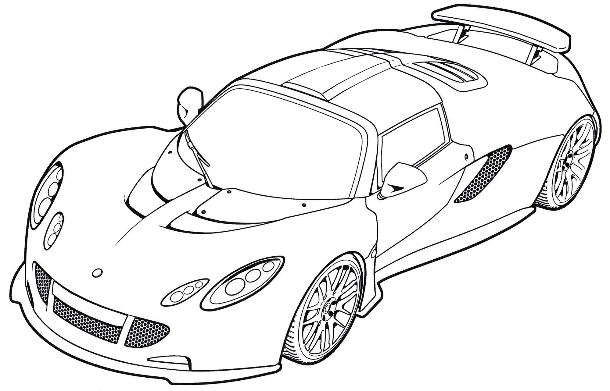 Розмальовка Hennessey Venom GT Spyder