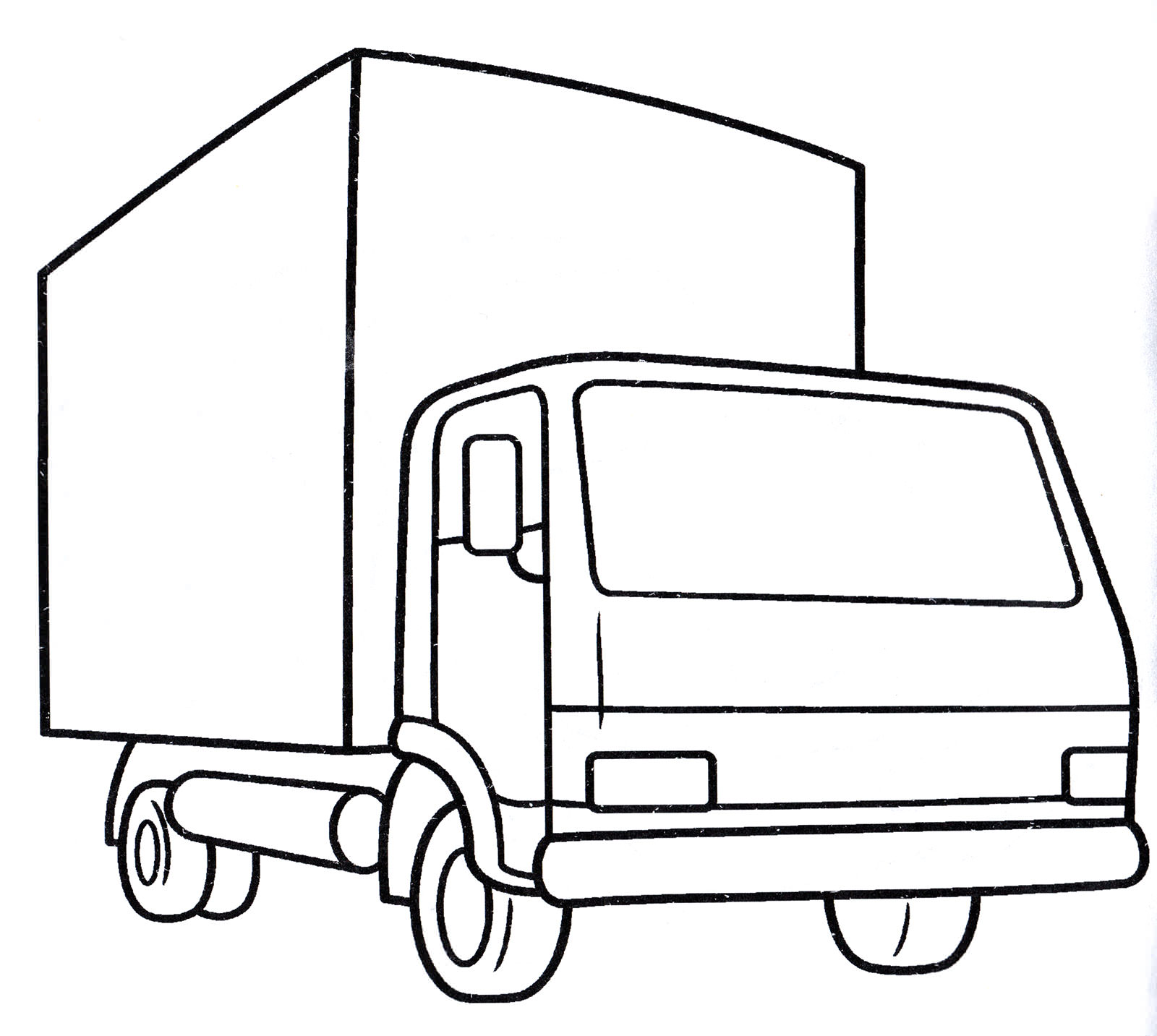 Розмальовка Невелика вантажівка
