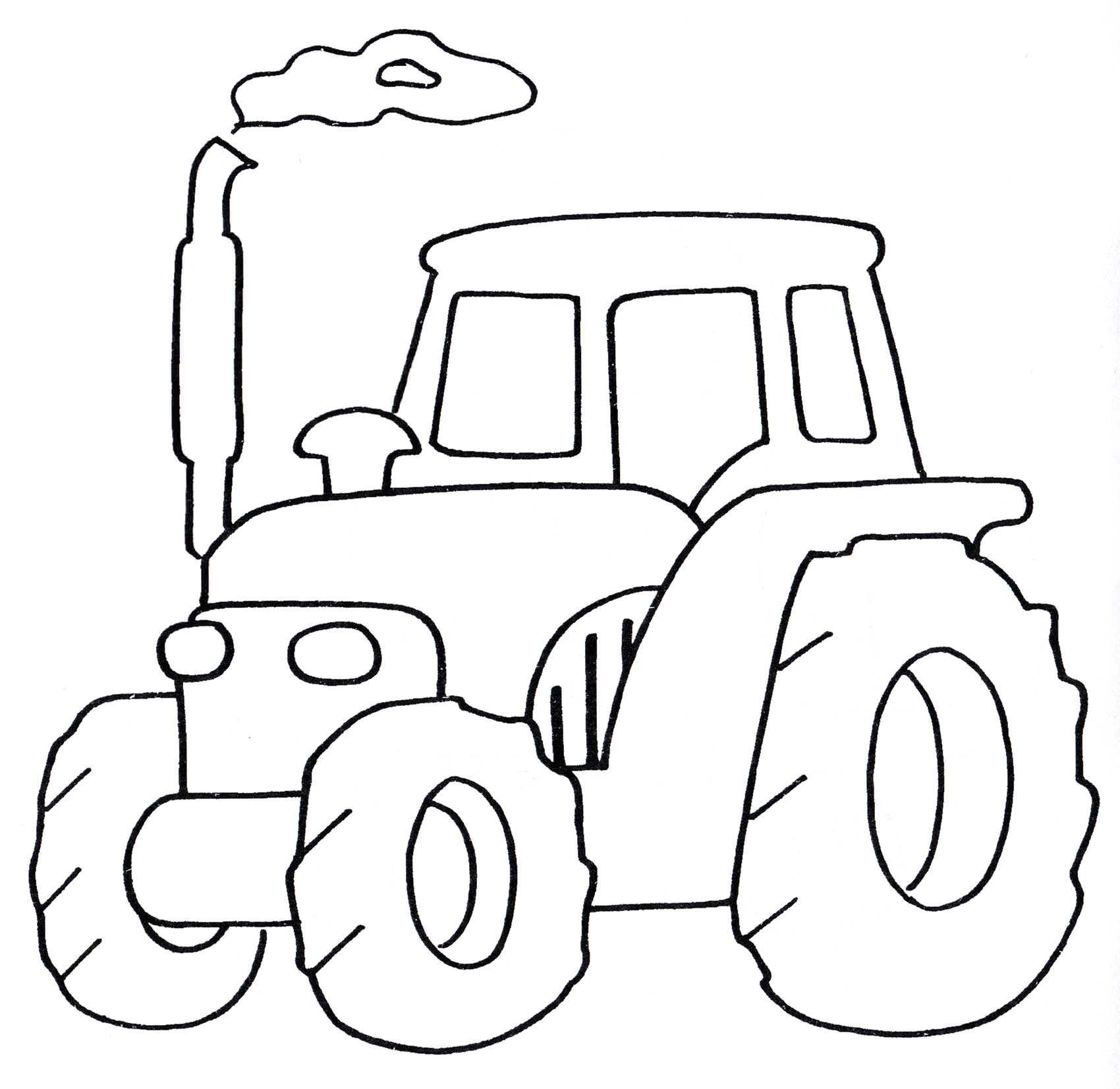 Розмальовка Старенький трактор
