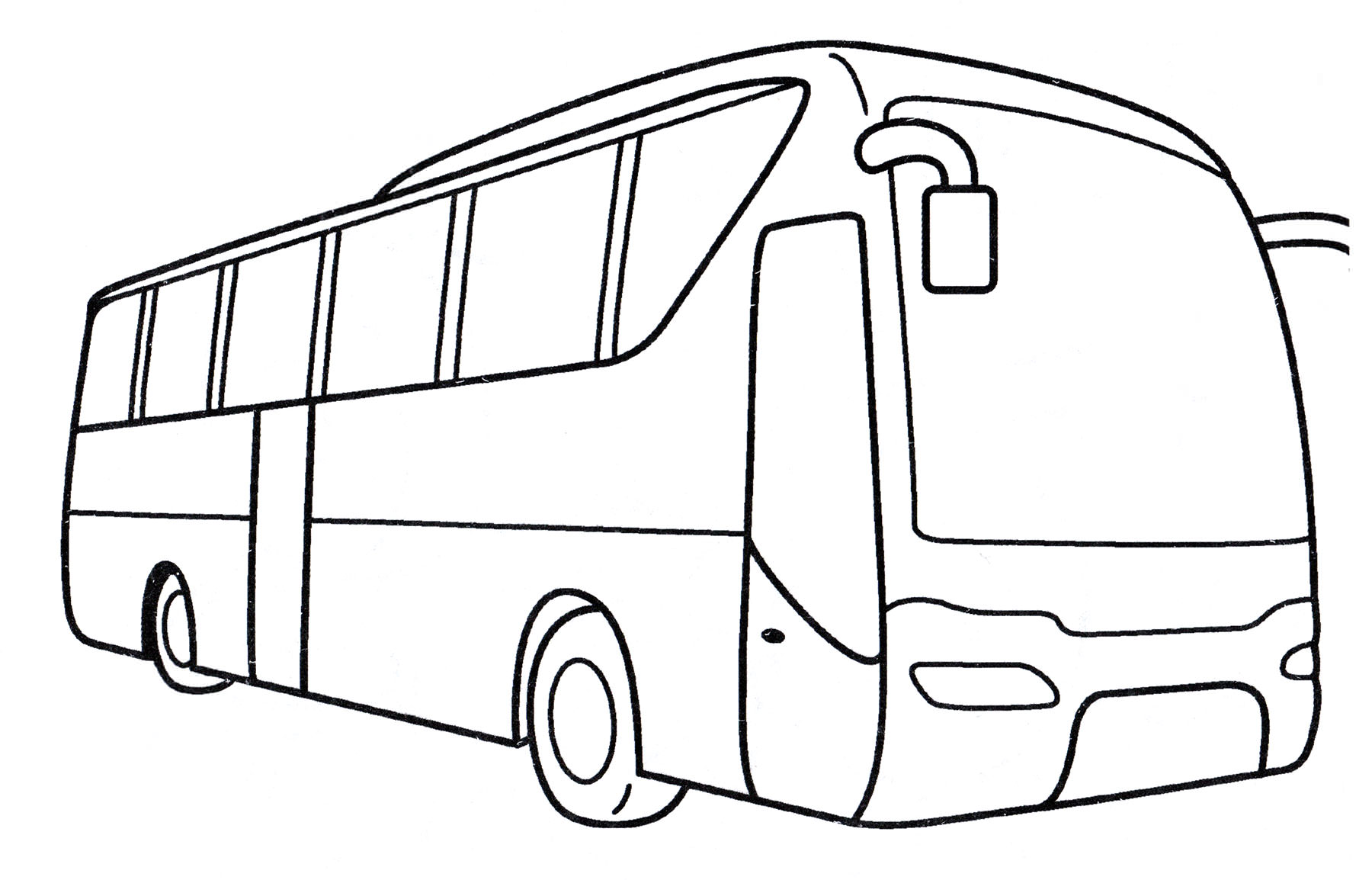 Розмальовка Комфортабельний автобус