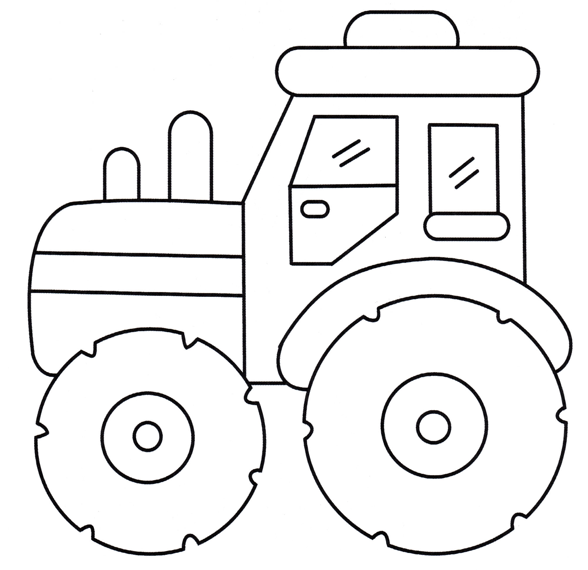 Розмальовка Фермерський трактор